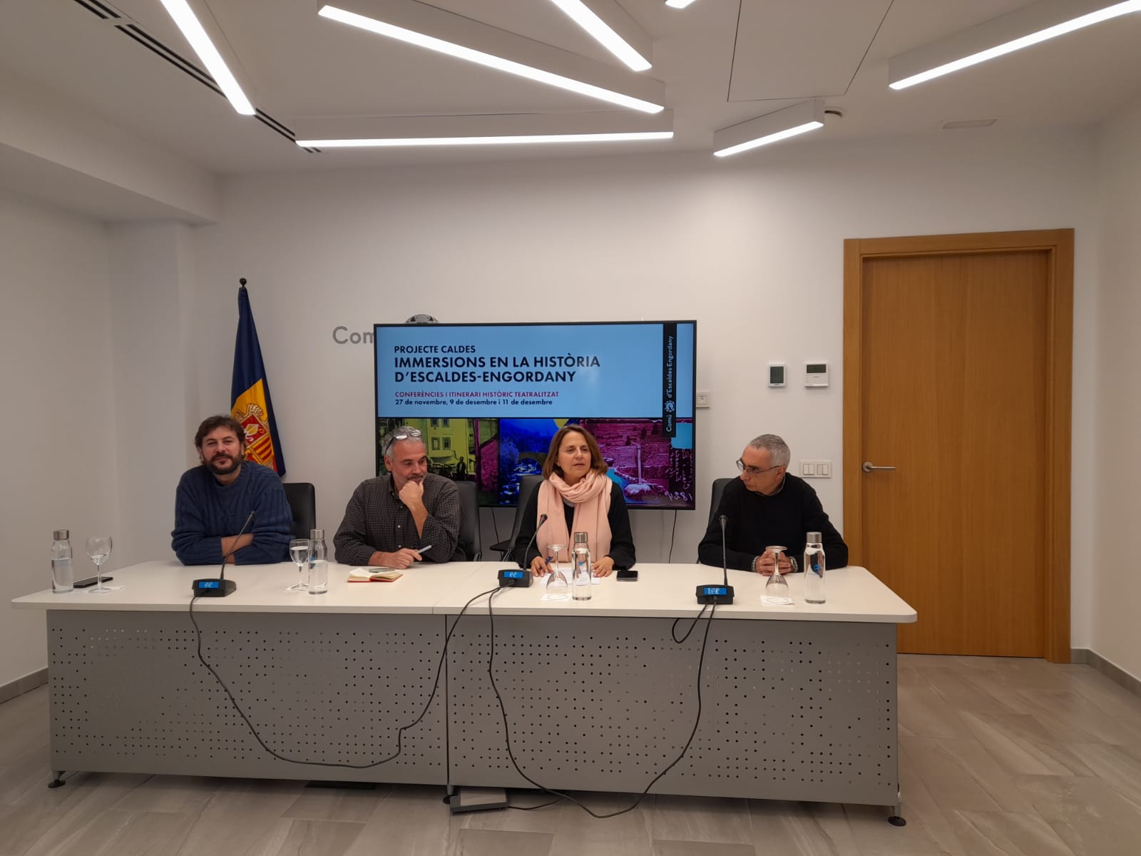 Juanma Casero, Albert Roig, Rosa Gili i David Mas.