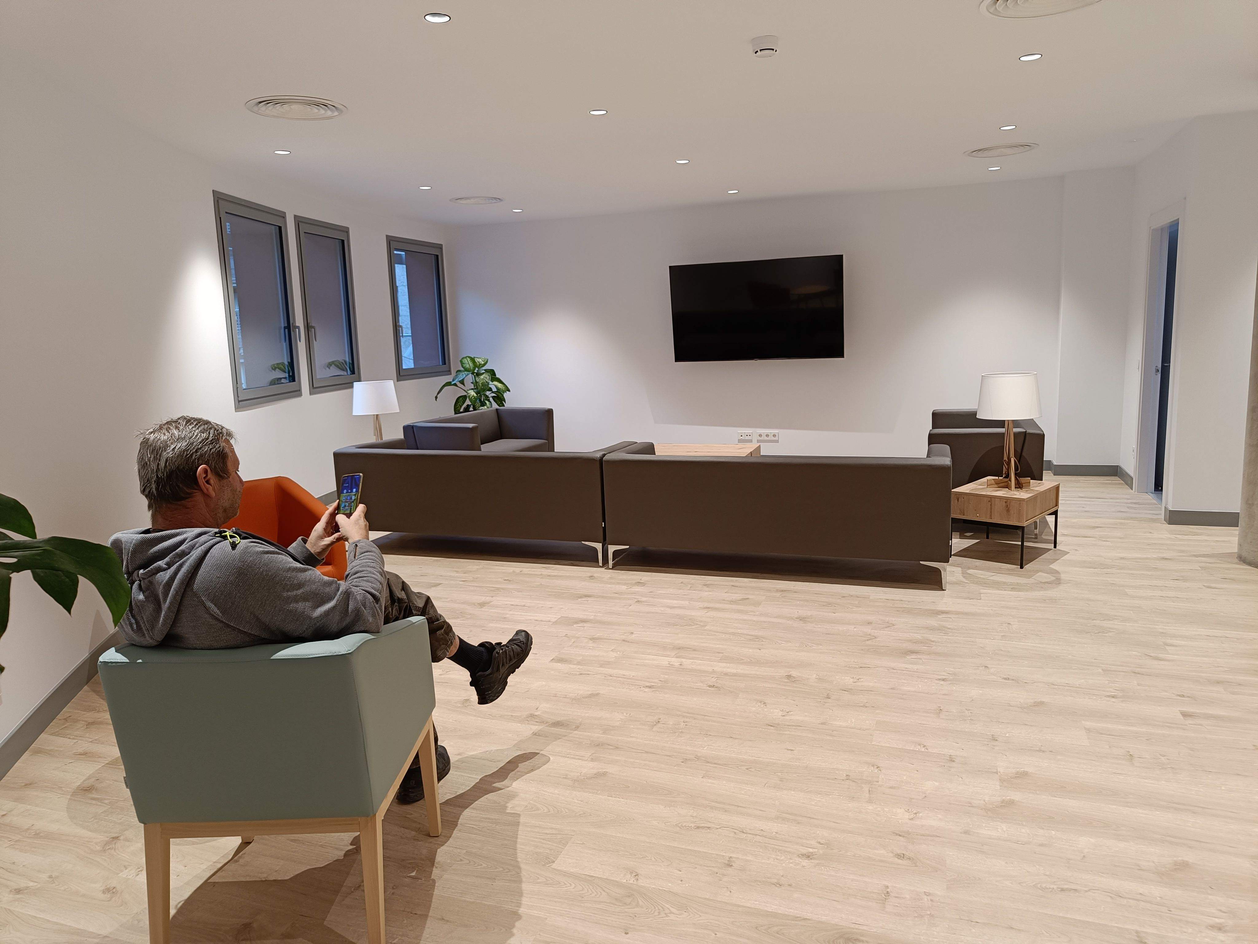 La nova sala de descans.