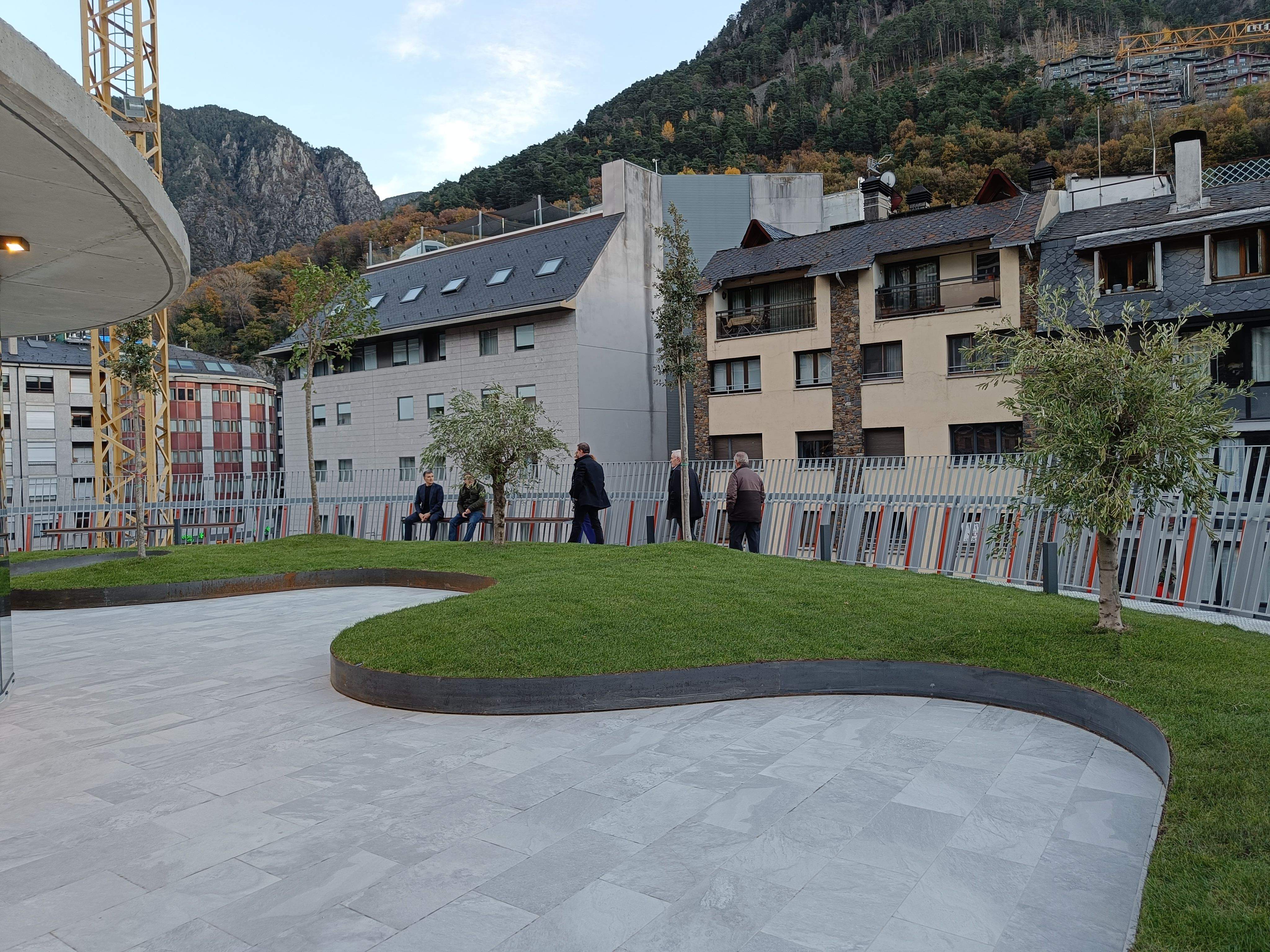 Imatge de la terrassa de la nova llar de jubilats.