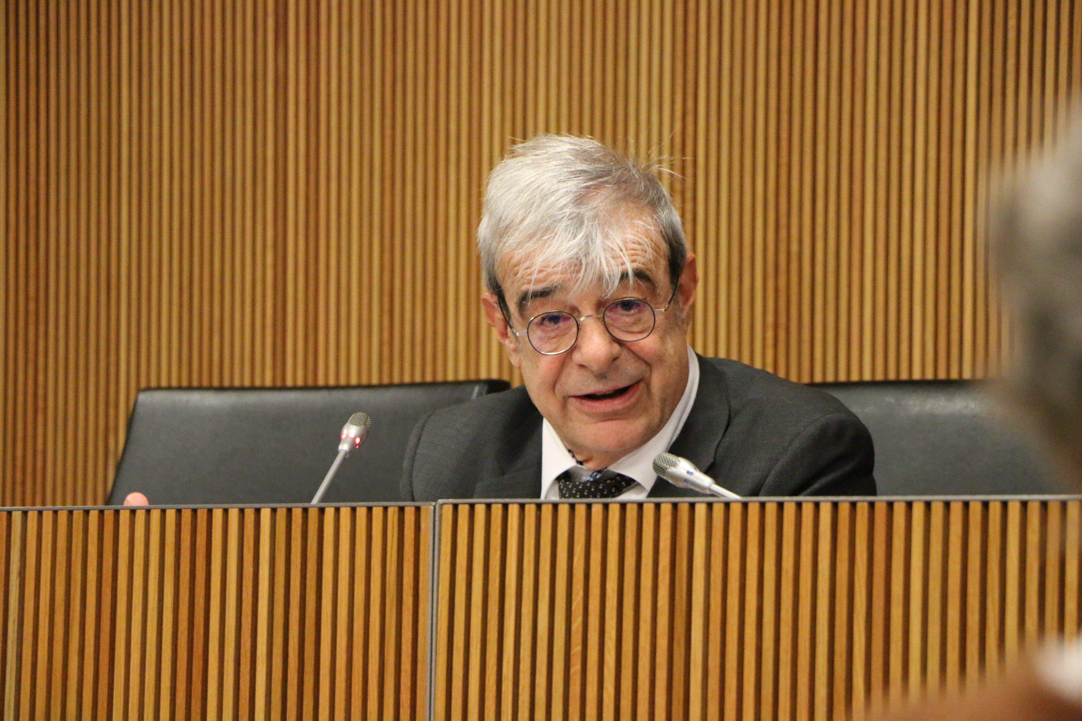 Laduslau Baró durant la compareixença al Consell General.