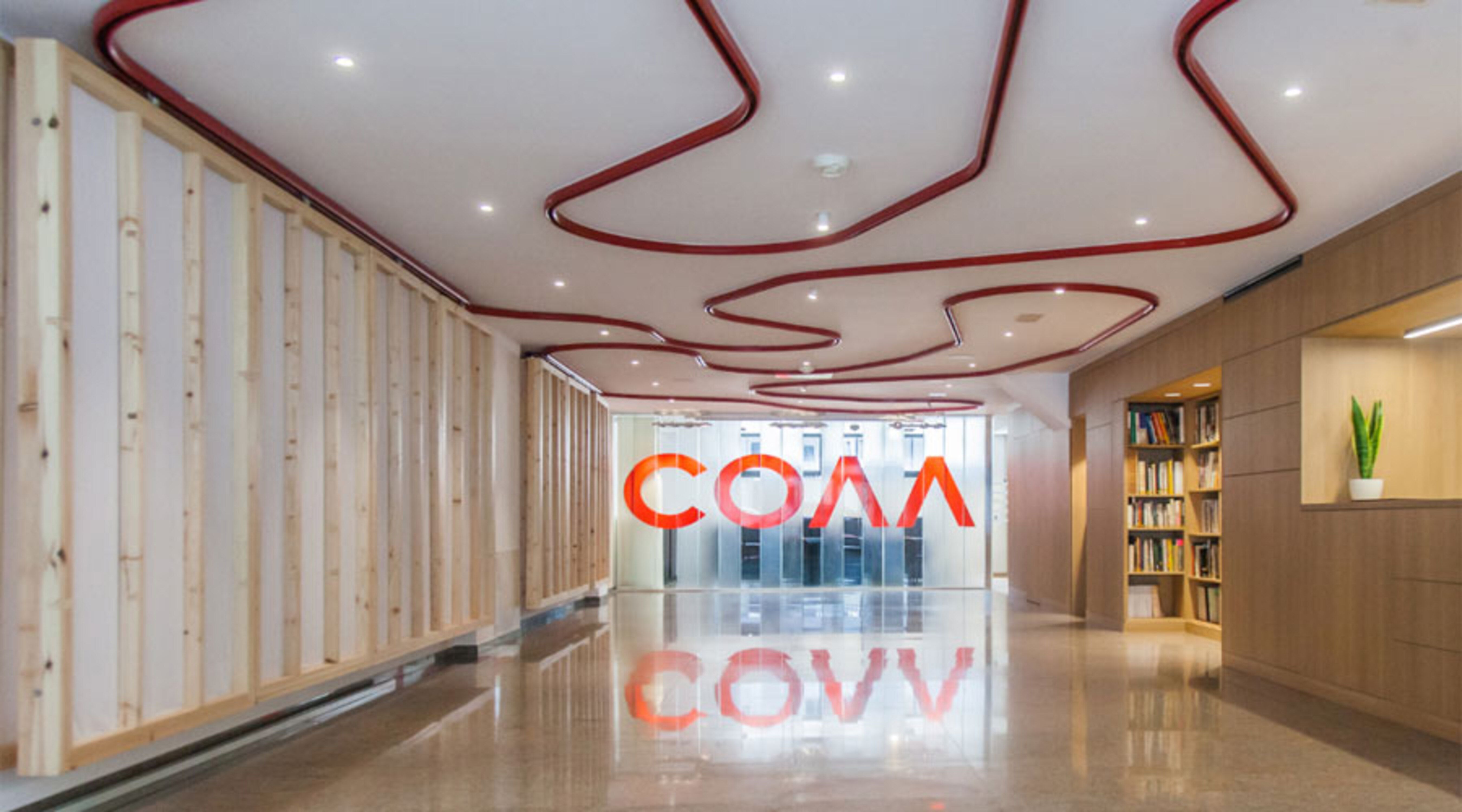 Interior de la seu del Col·legi Oficial d'Arquitectes.