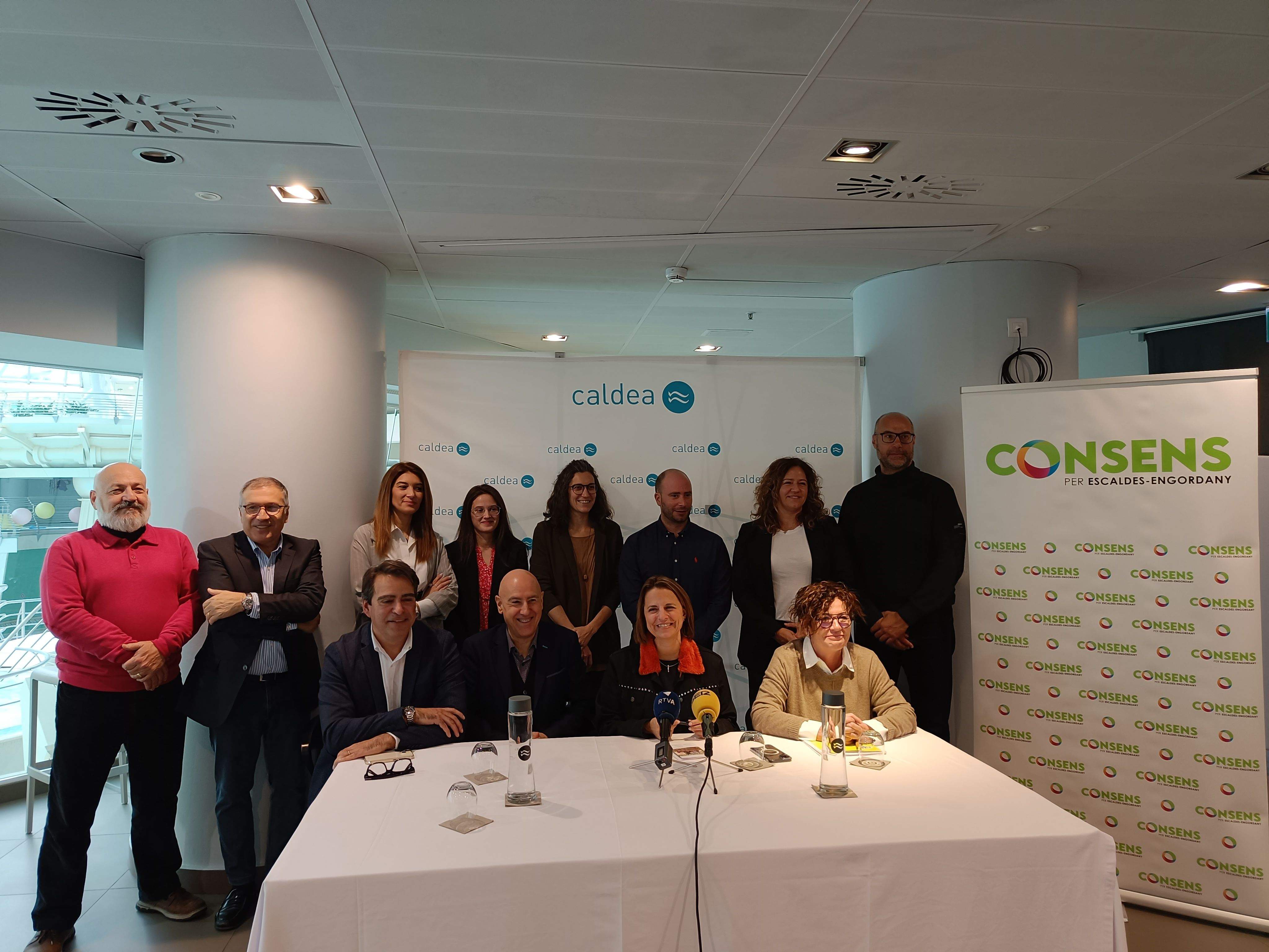 Els membres de la candidatura de Consens.