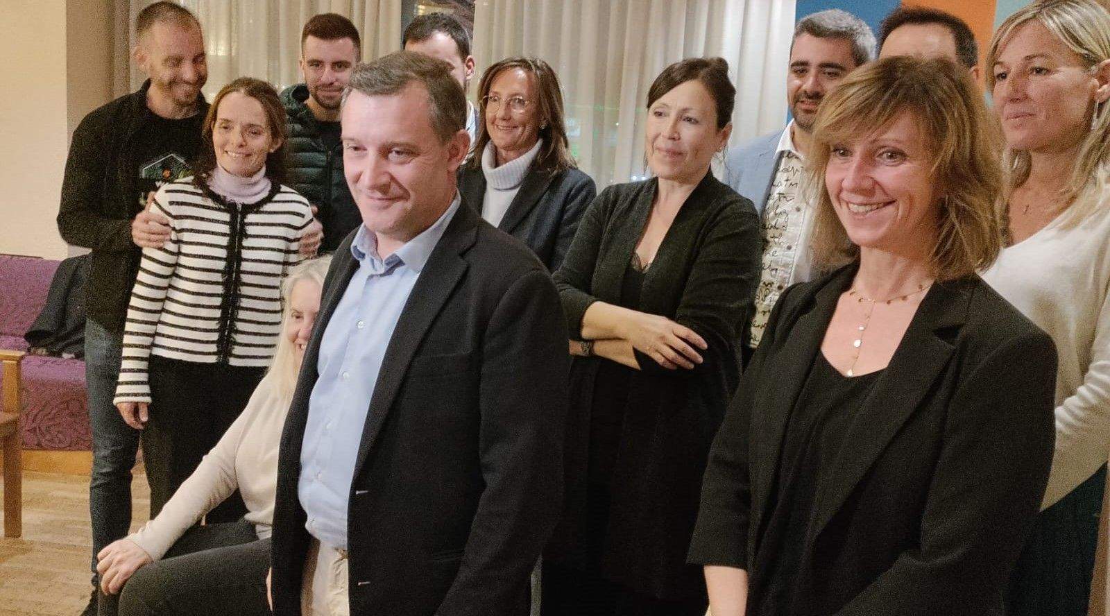 Els integrants de la llista d'Unió Laurediana+Demòcrates+Acció+Independents a Sant Julià de Lòria.