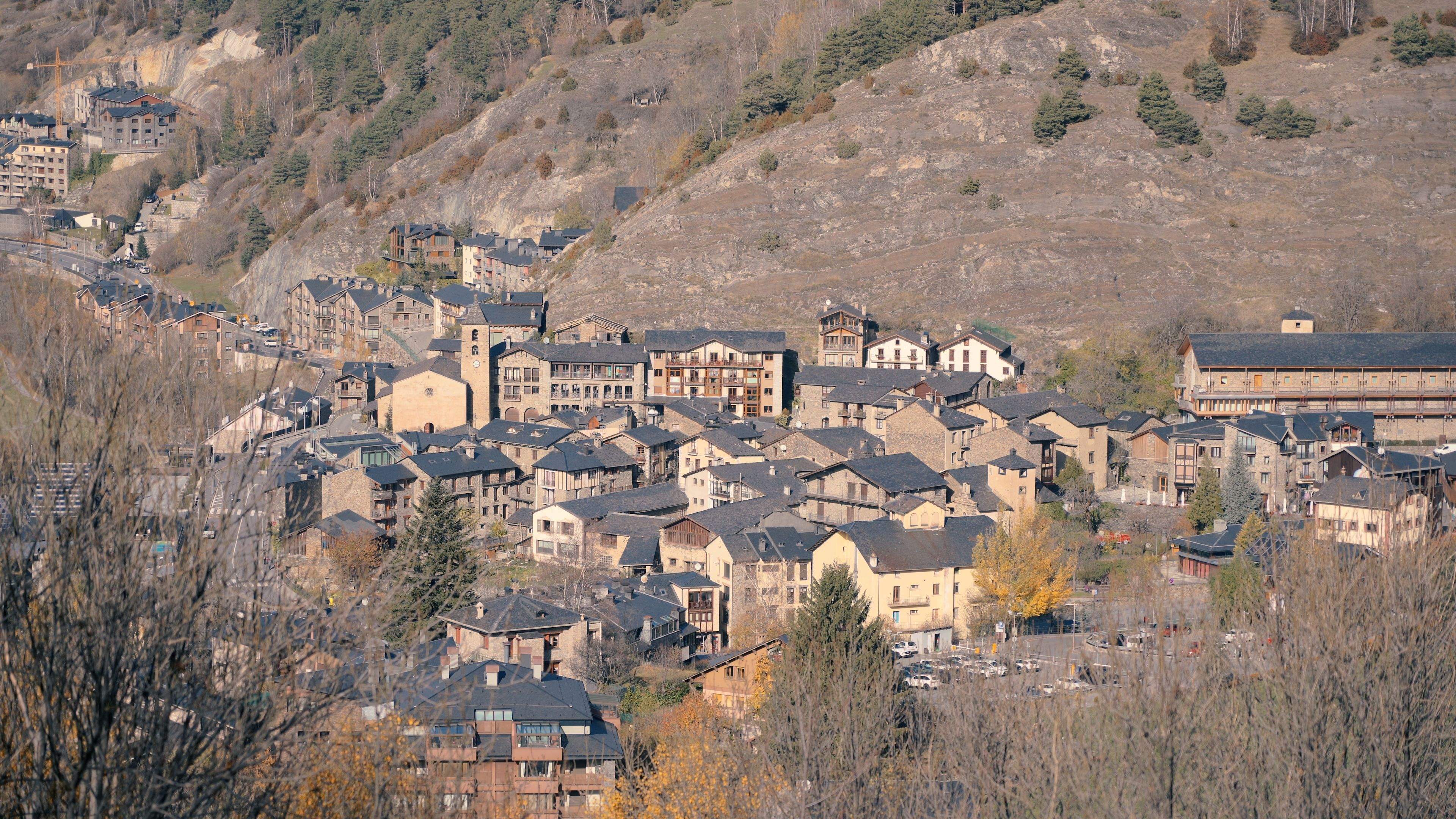 Imatge general del poble d'Ordino.