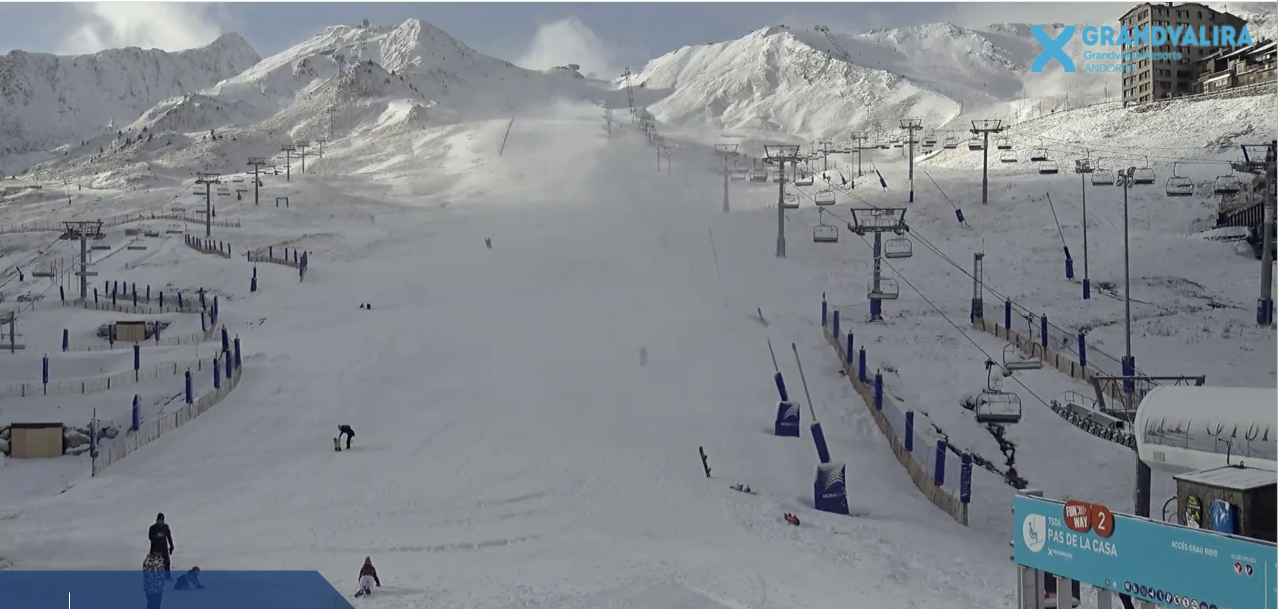 Les pistes del Pas de la Casa tornen a ser blanques.