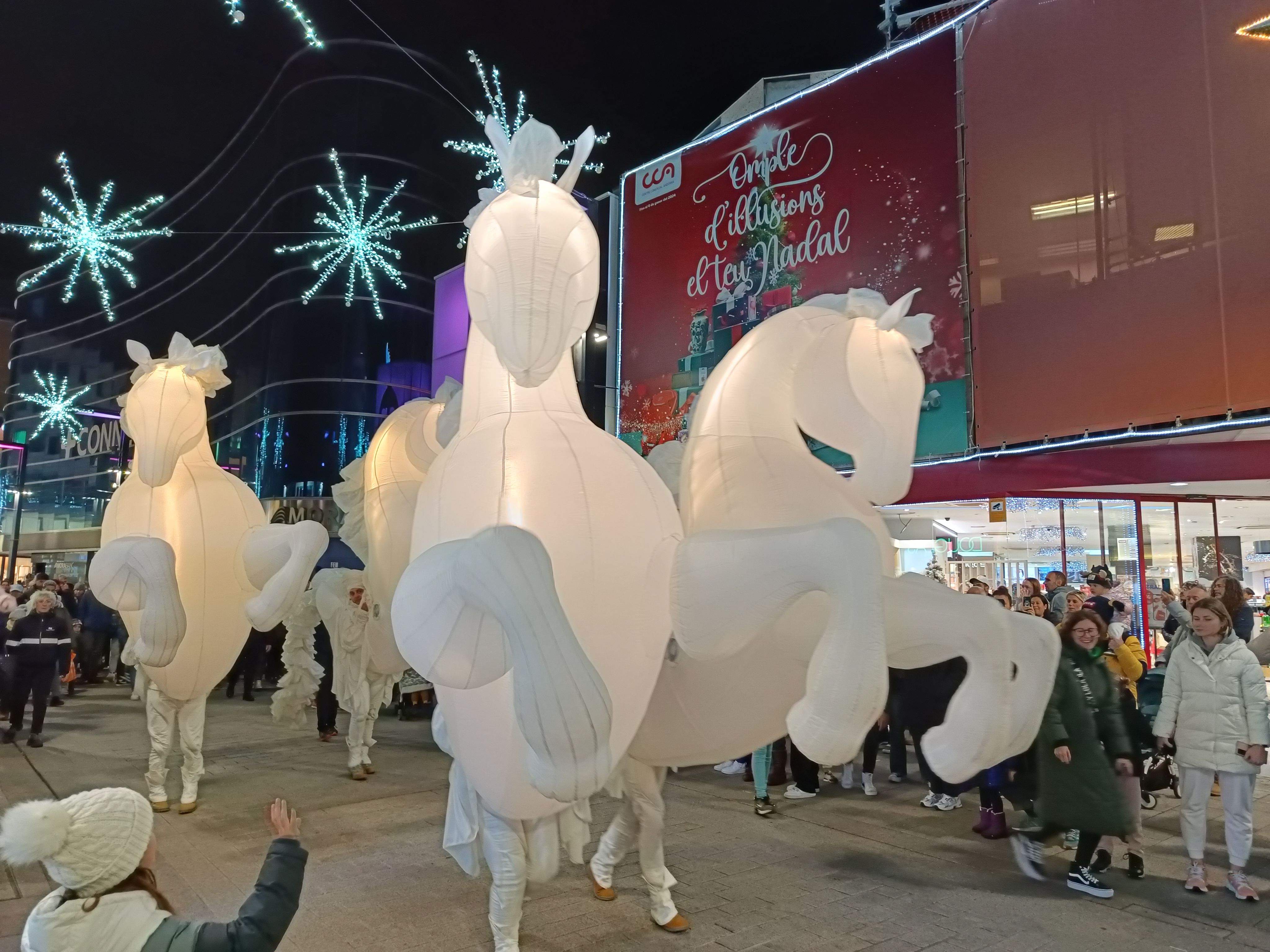 Els cavalls de la companyia Des Quidams.