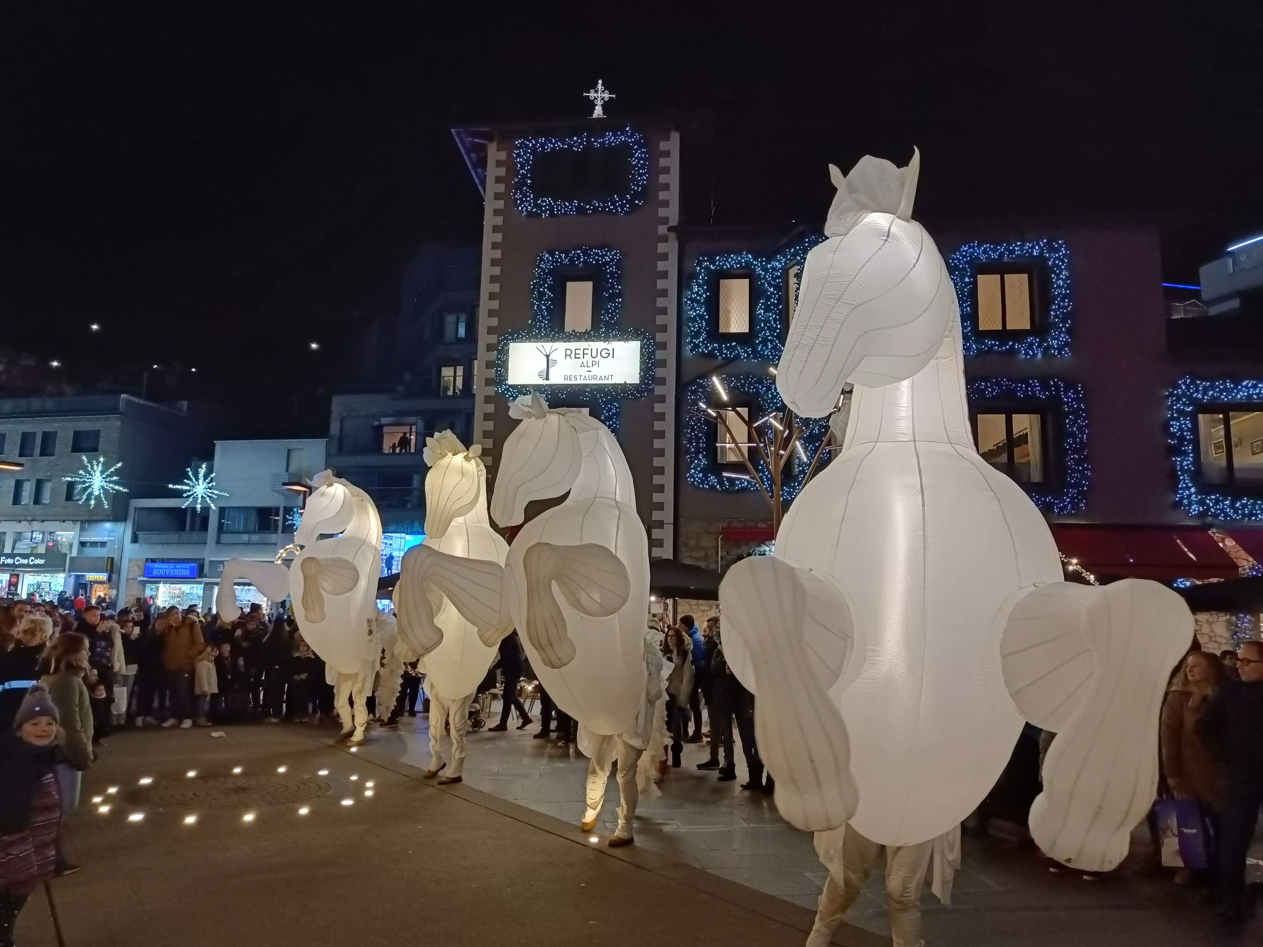 Els cavalls de la companyia Des Quidams.