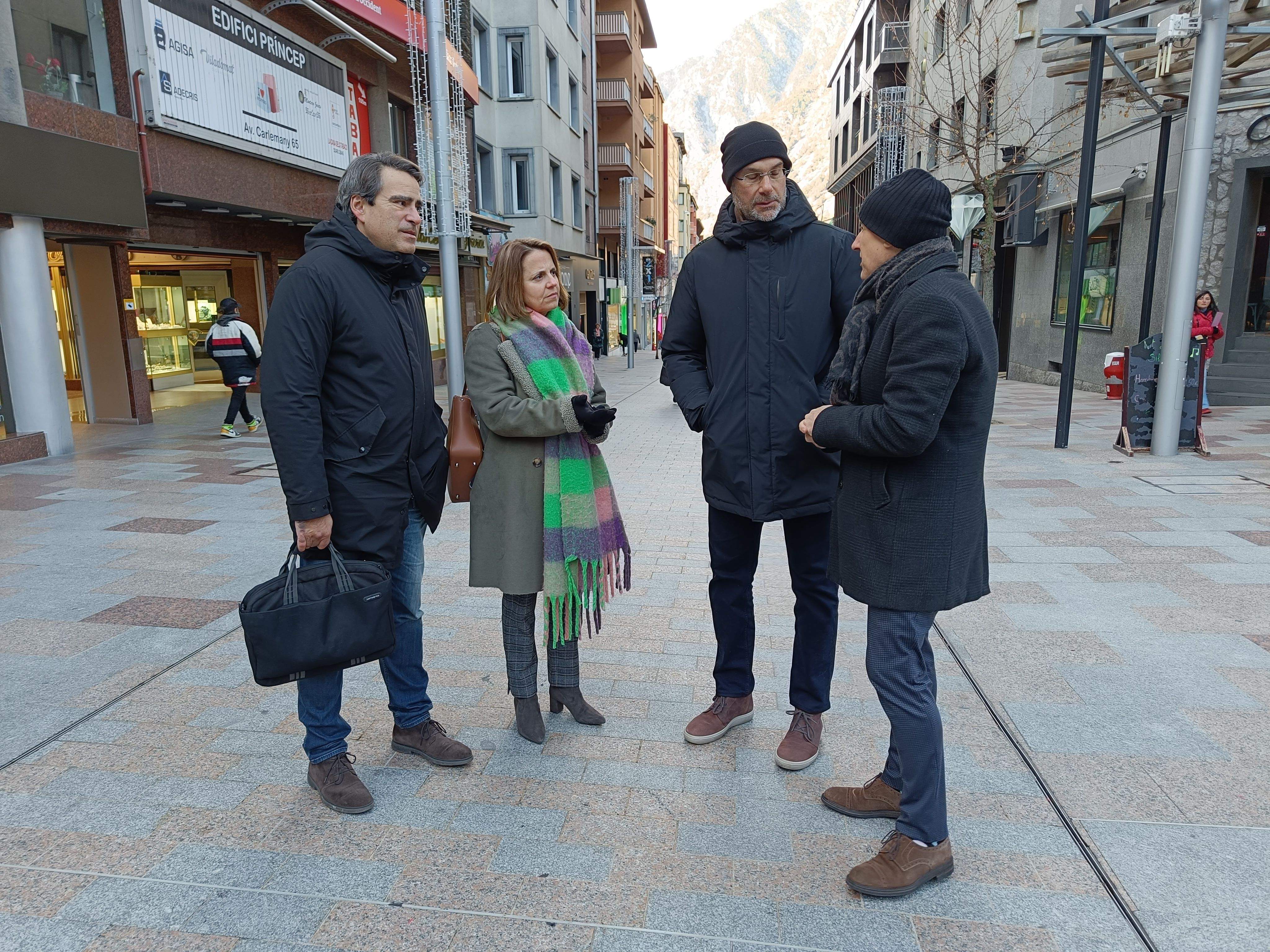 David Pérez, Rosa Gili, Joan Arderiu i Quim Dolsa.