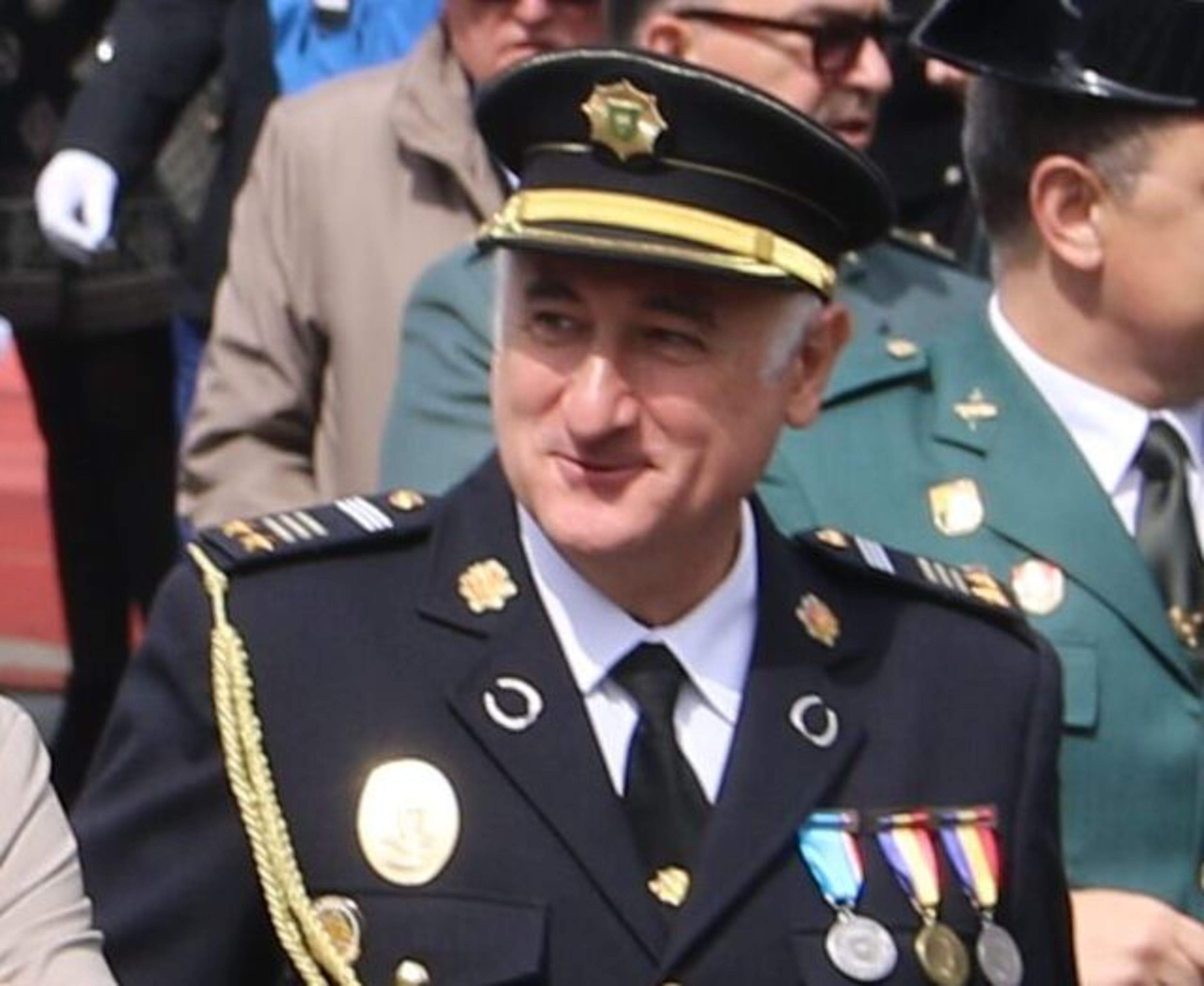 Toni Rodríguez durant un acte de la patrona.