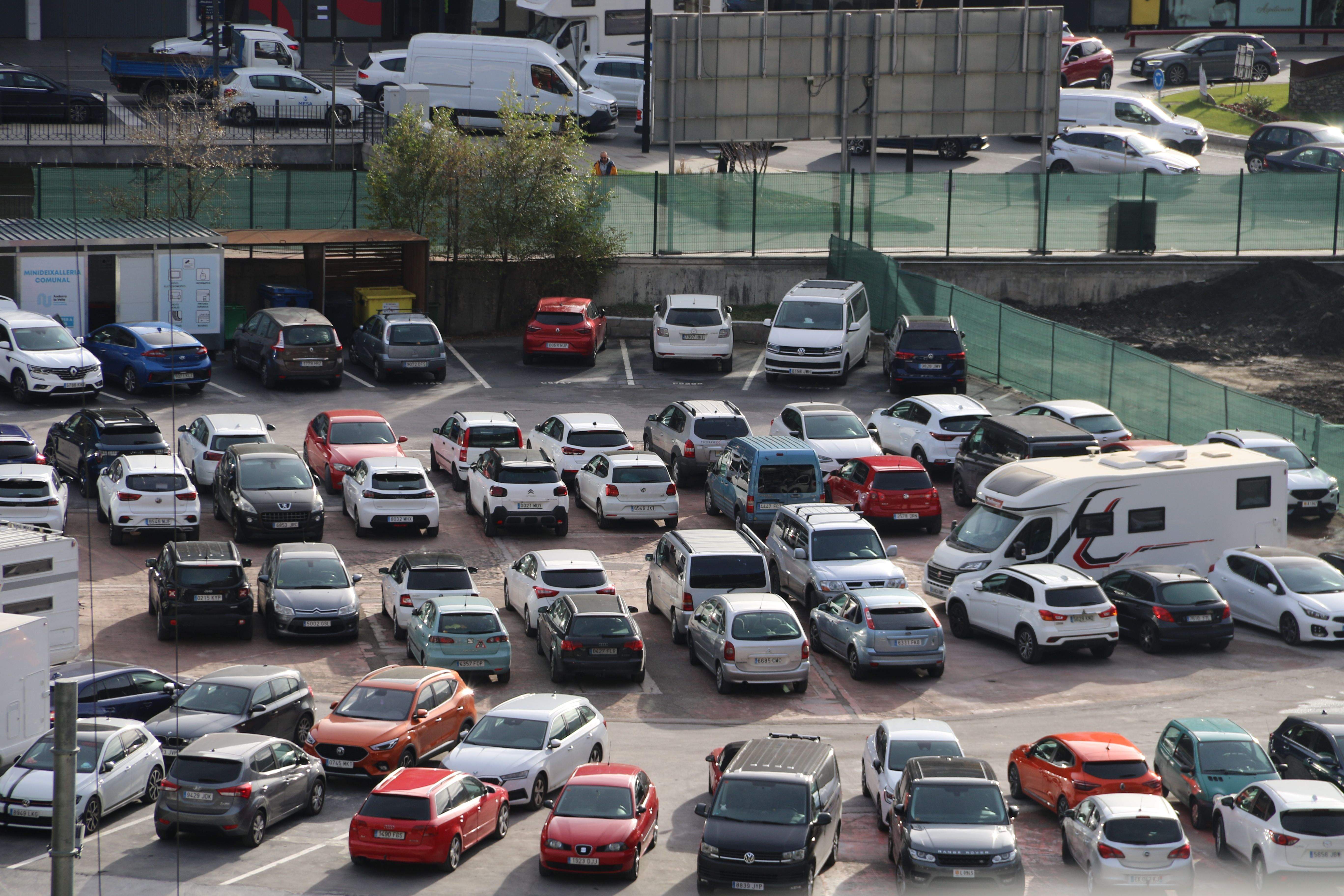 L'aparcament de Prada Casadet aquest dijous.