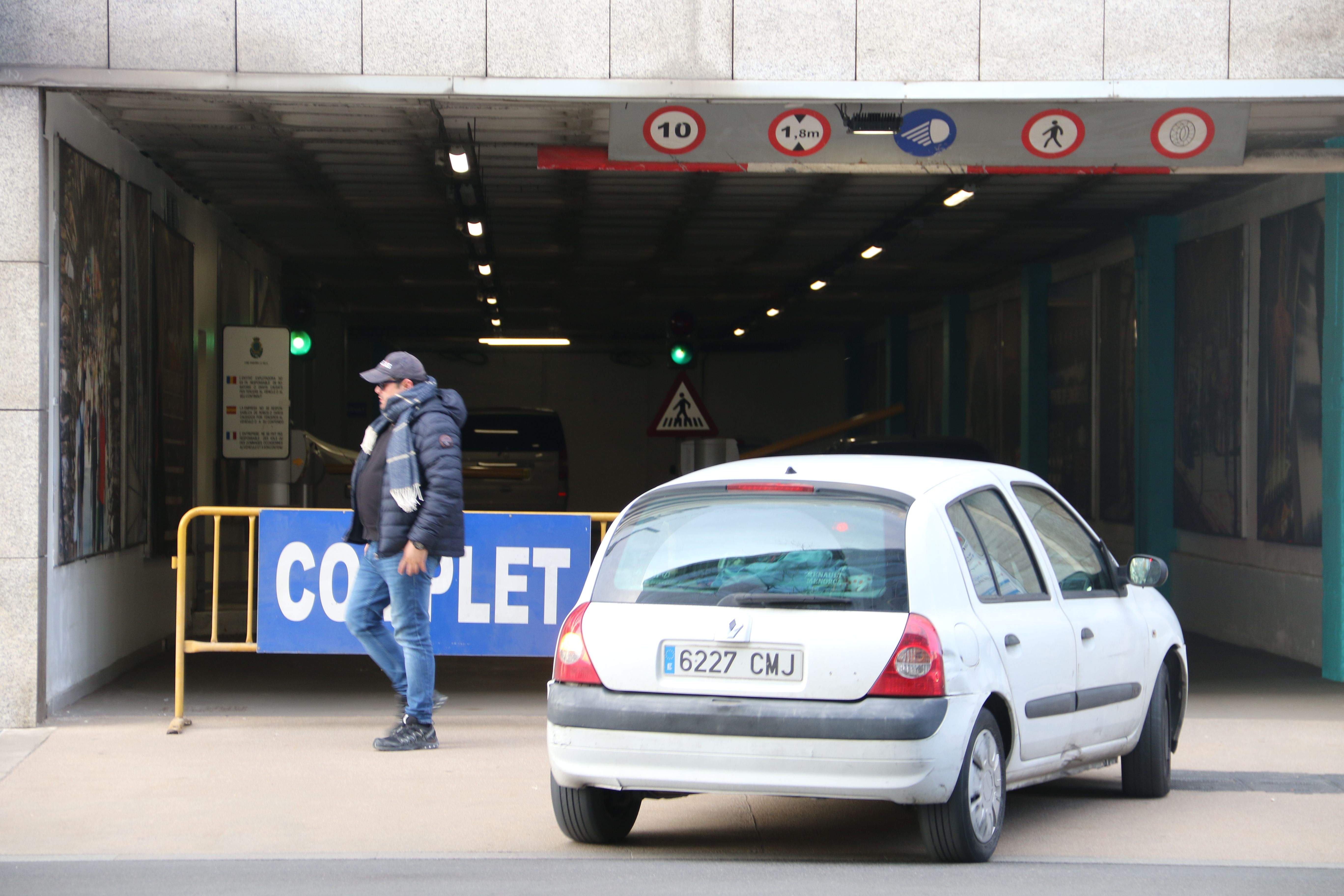 L'aparcament Centre Ciutat complet.