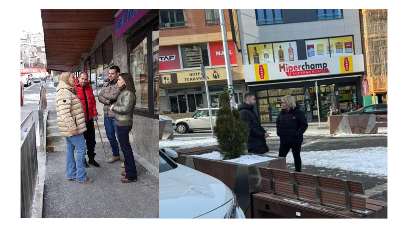 Els candidats d'UP+DA i d'Avancem han fet campanya al Pas.