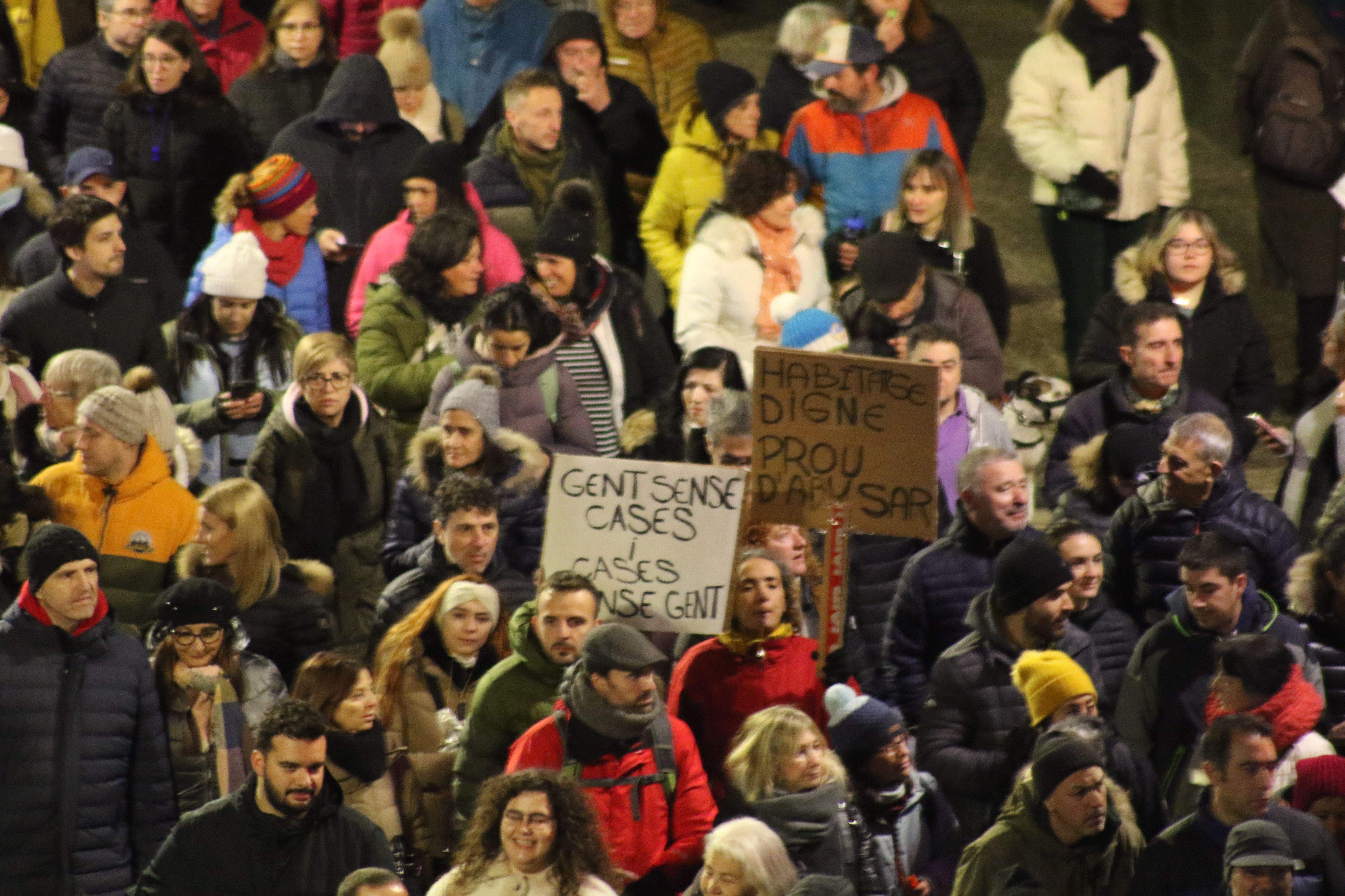 Rètols reivindicatius.