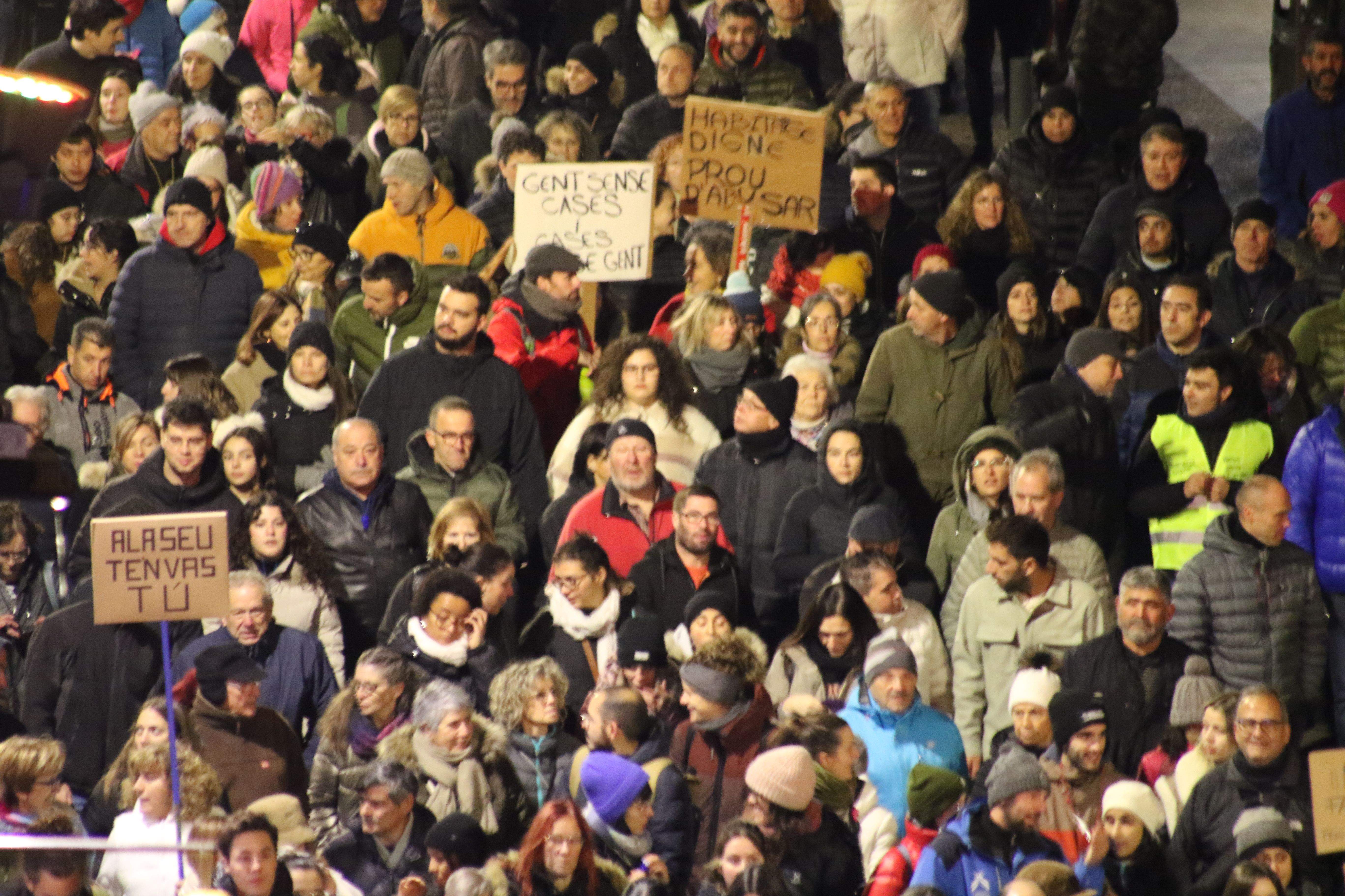 Rètols reivindicatius.