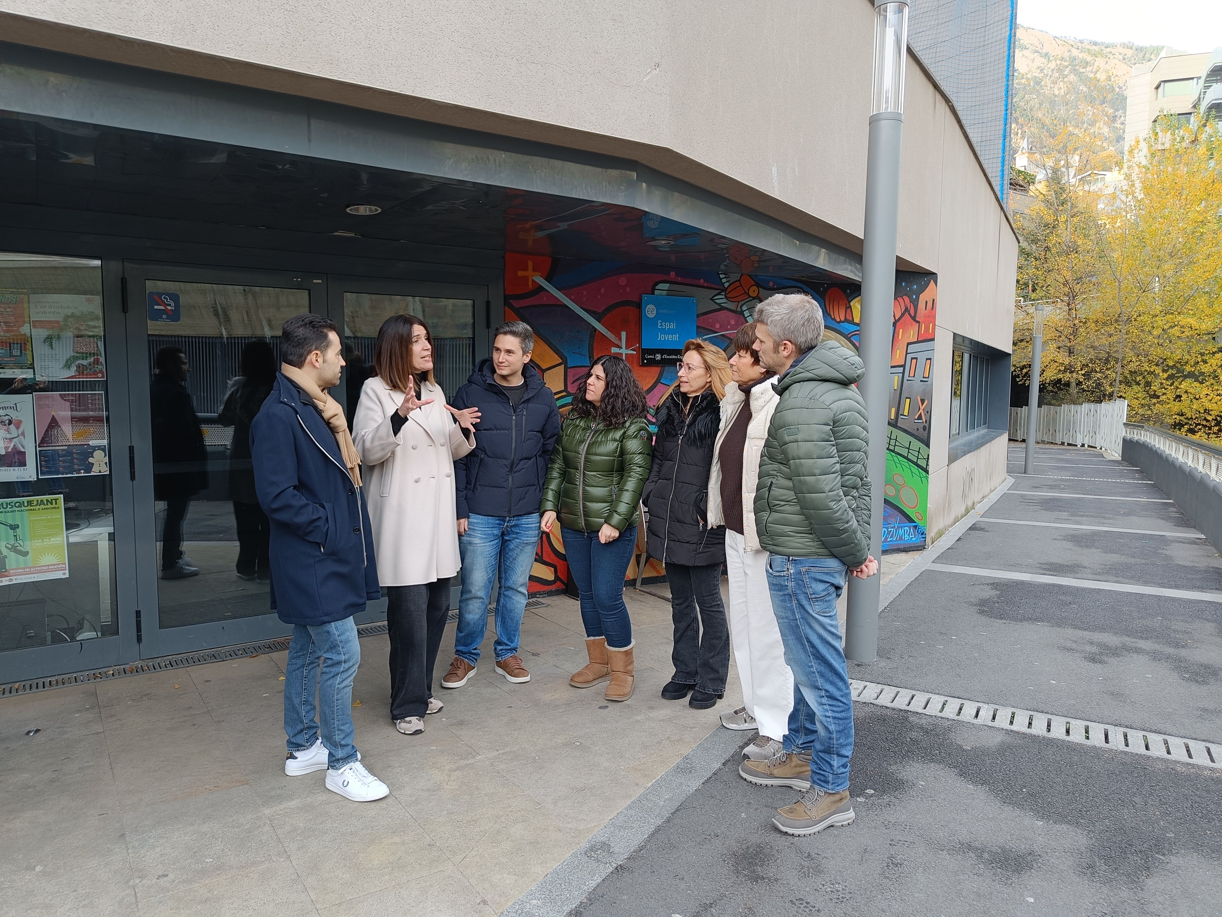 Els candidats de Demòcrates a l'Espai Jovent d'Escaldes.