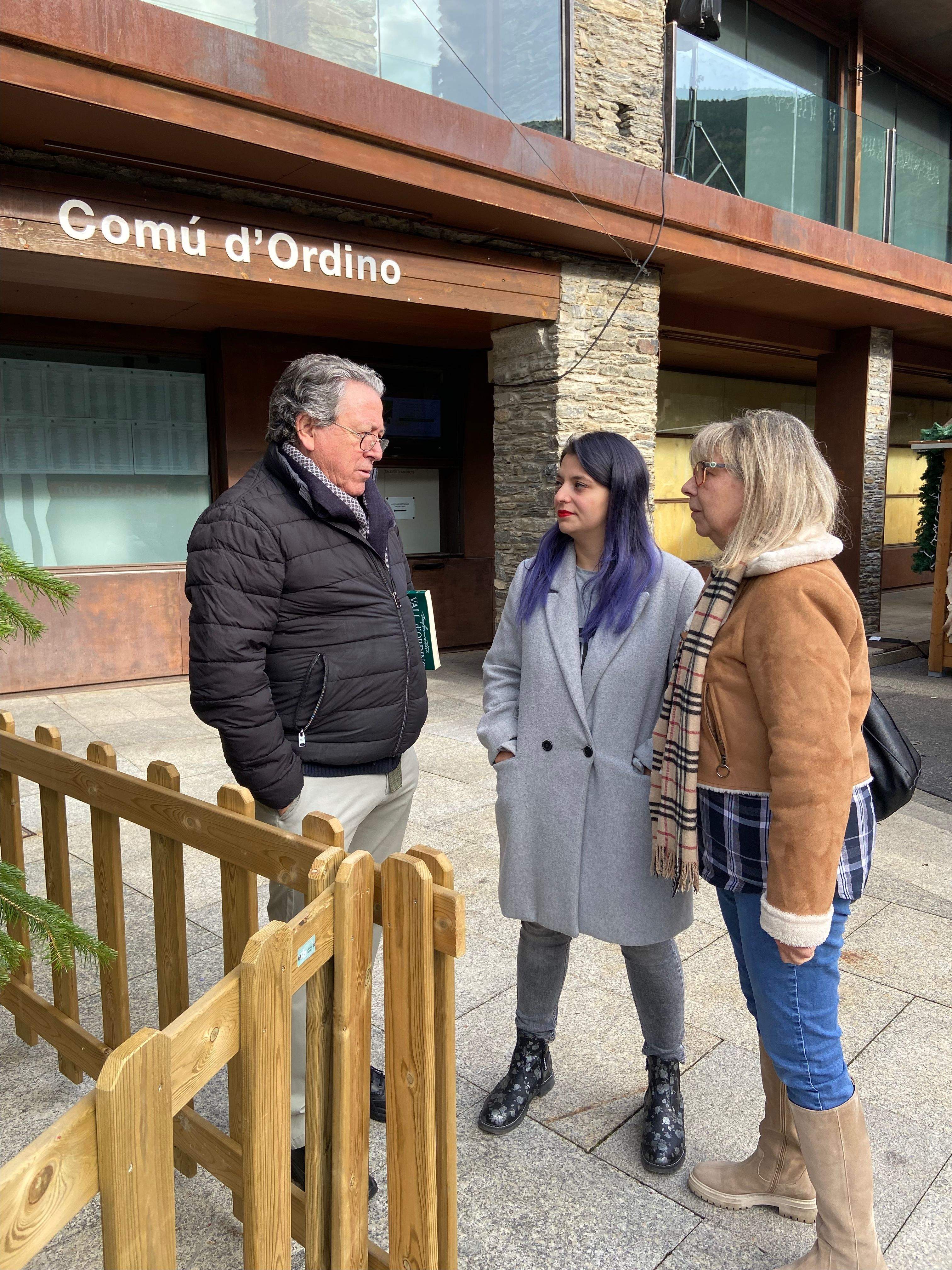 Els candidats d'Units per Ordino aquest dissabte.