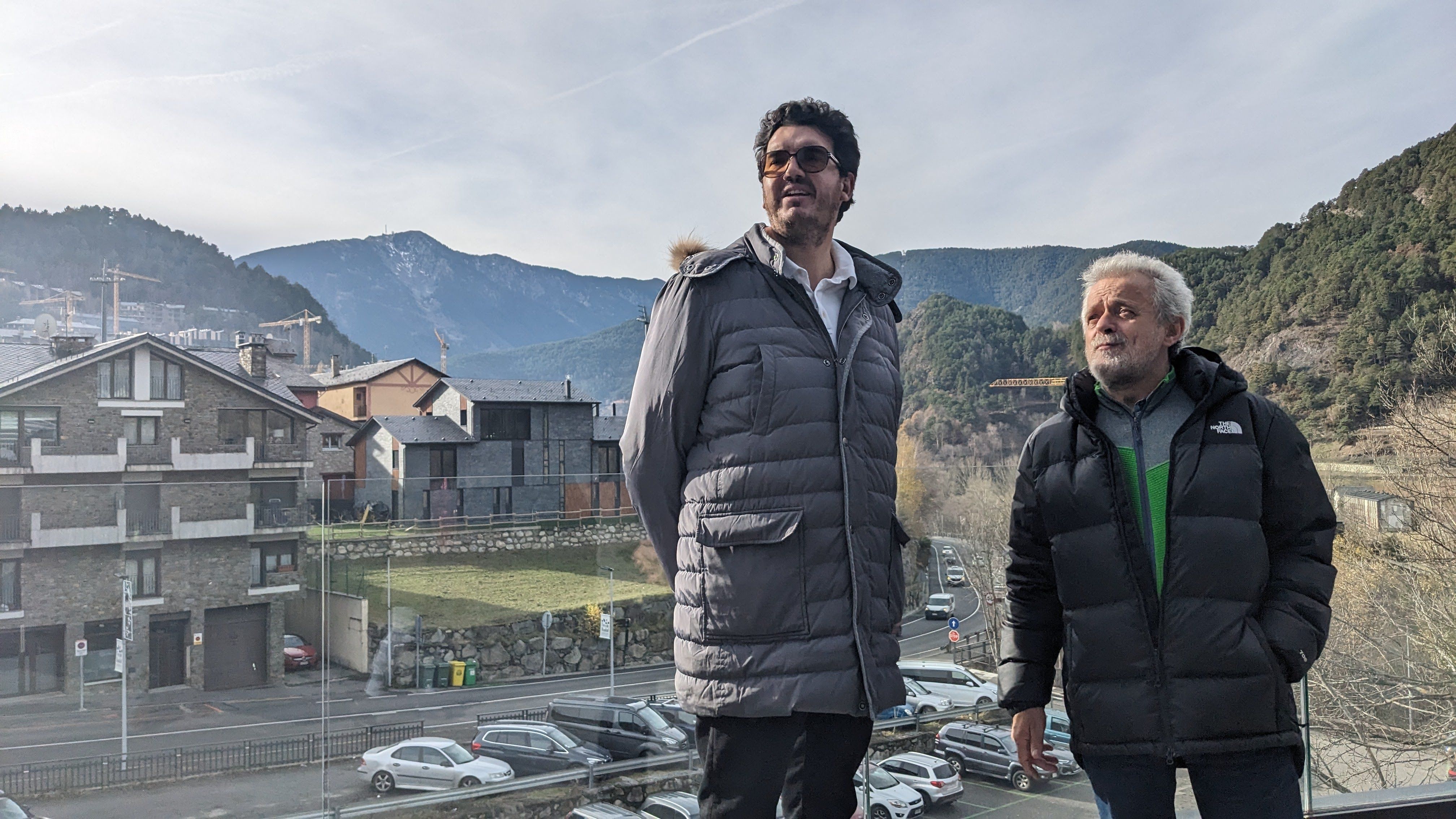 Edgar Pujal i Josep Maria Font a una de les terrasses del CEO