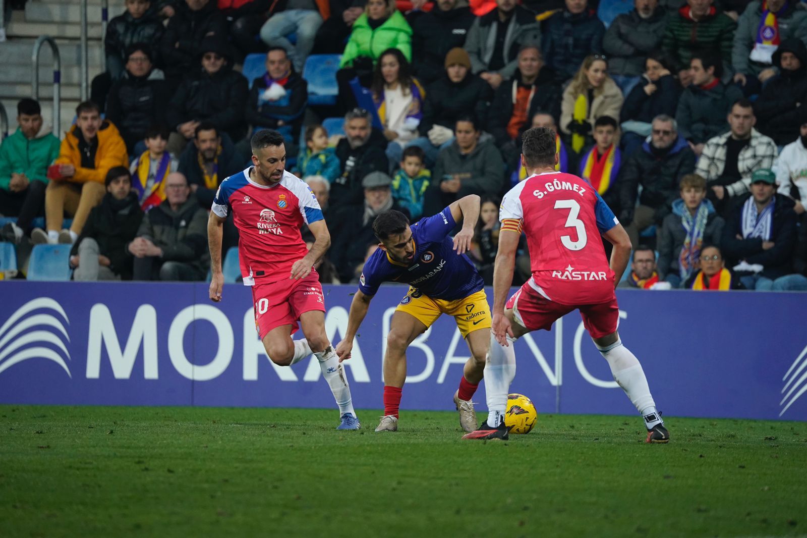 L'Andorra ha estat superior en el partit contra l'Espanyol. L'Andorra ha estat superior en el partit contra l'Espanyol.