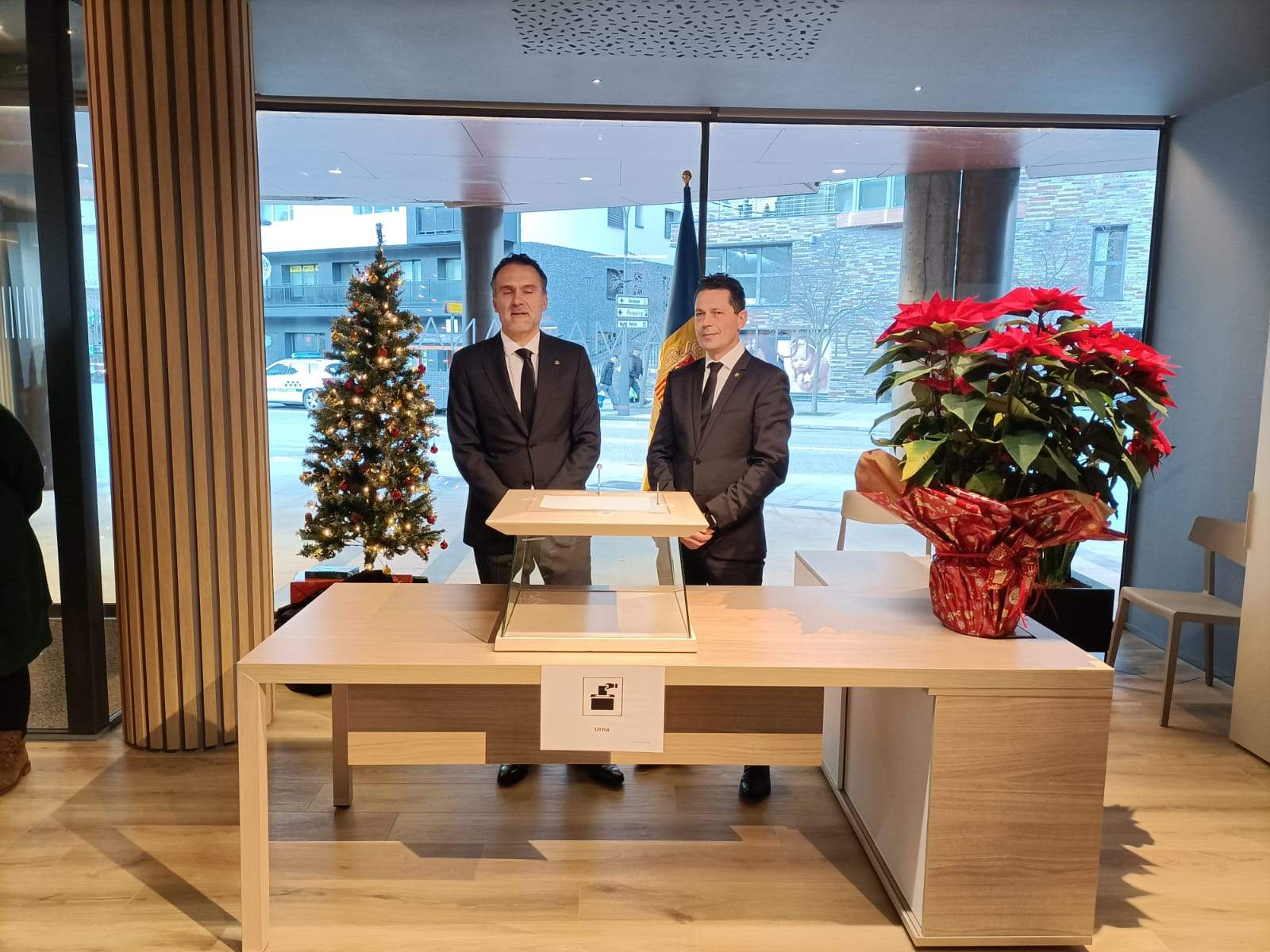 Preparats a la Massana per rebre els vots.