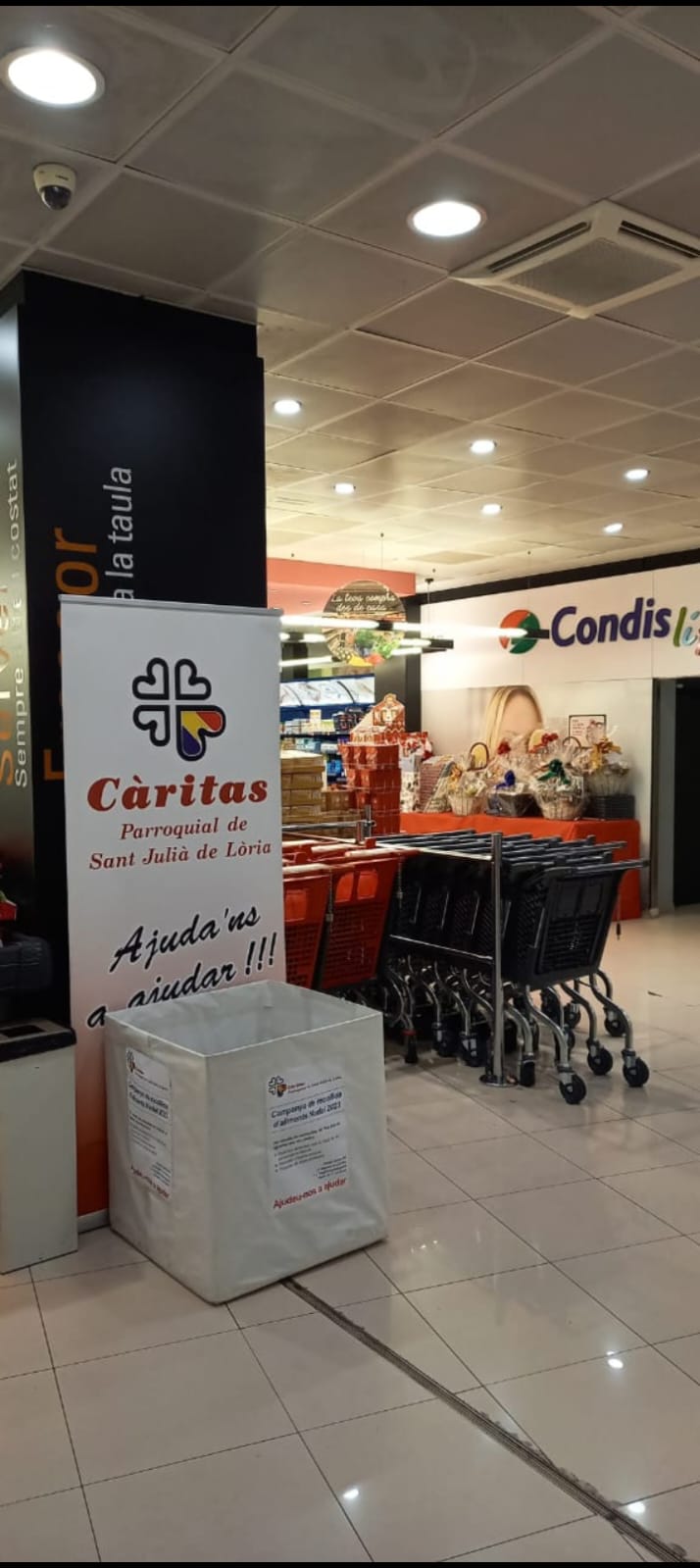 Un altre dels supermercats de la parròquia que hi col·labora.