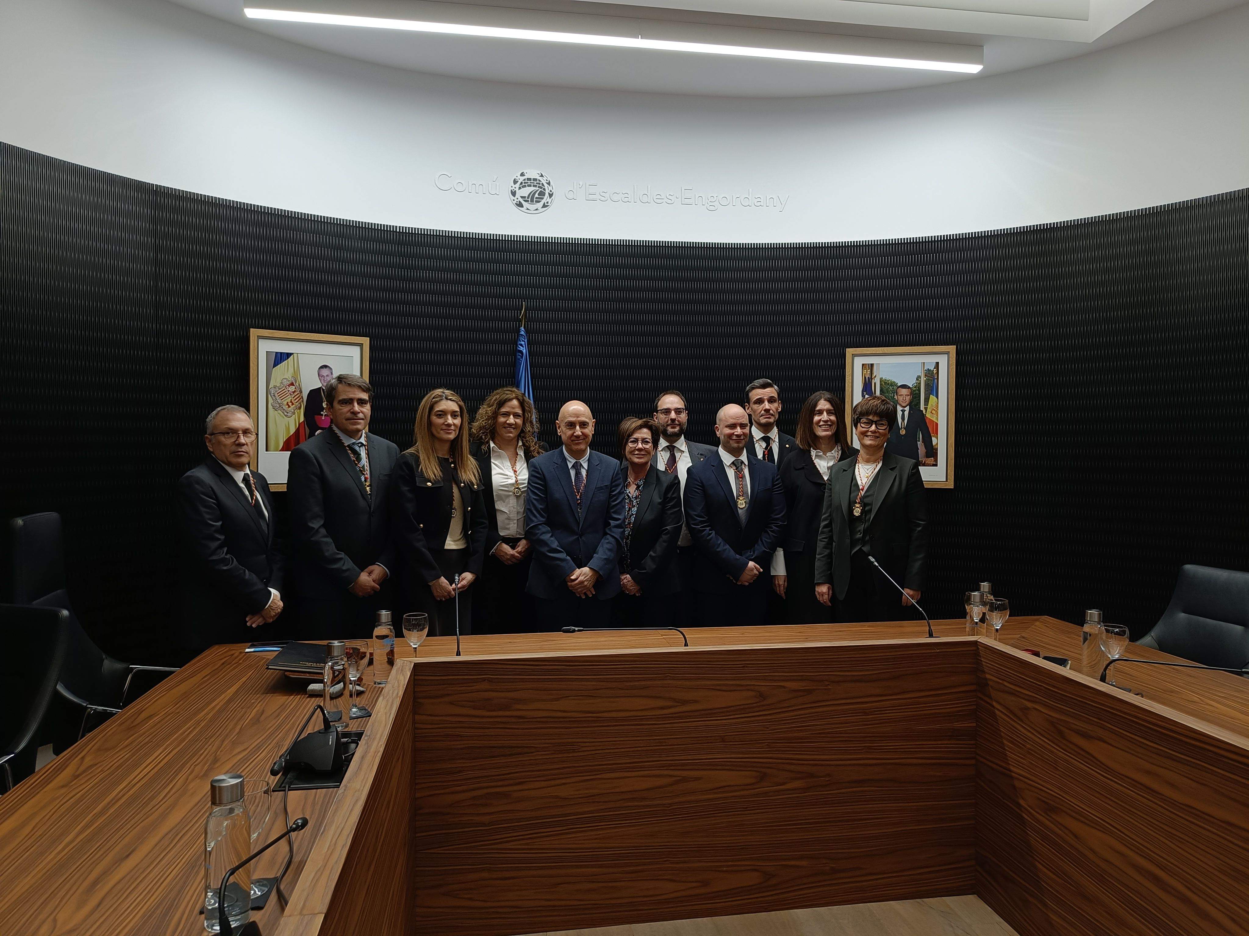 Foto de família dels nous consellers comunals.