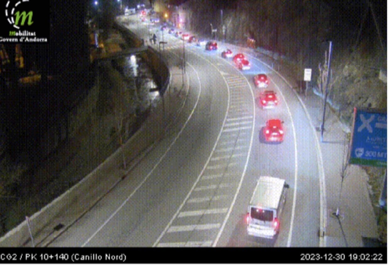 Retencions a l'entarda de Canillo aquest dissabte a la tarda.