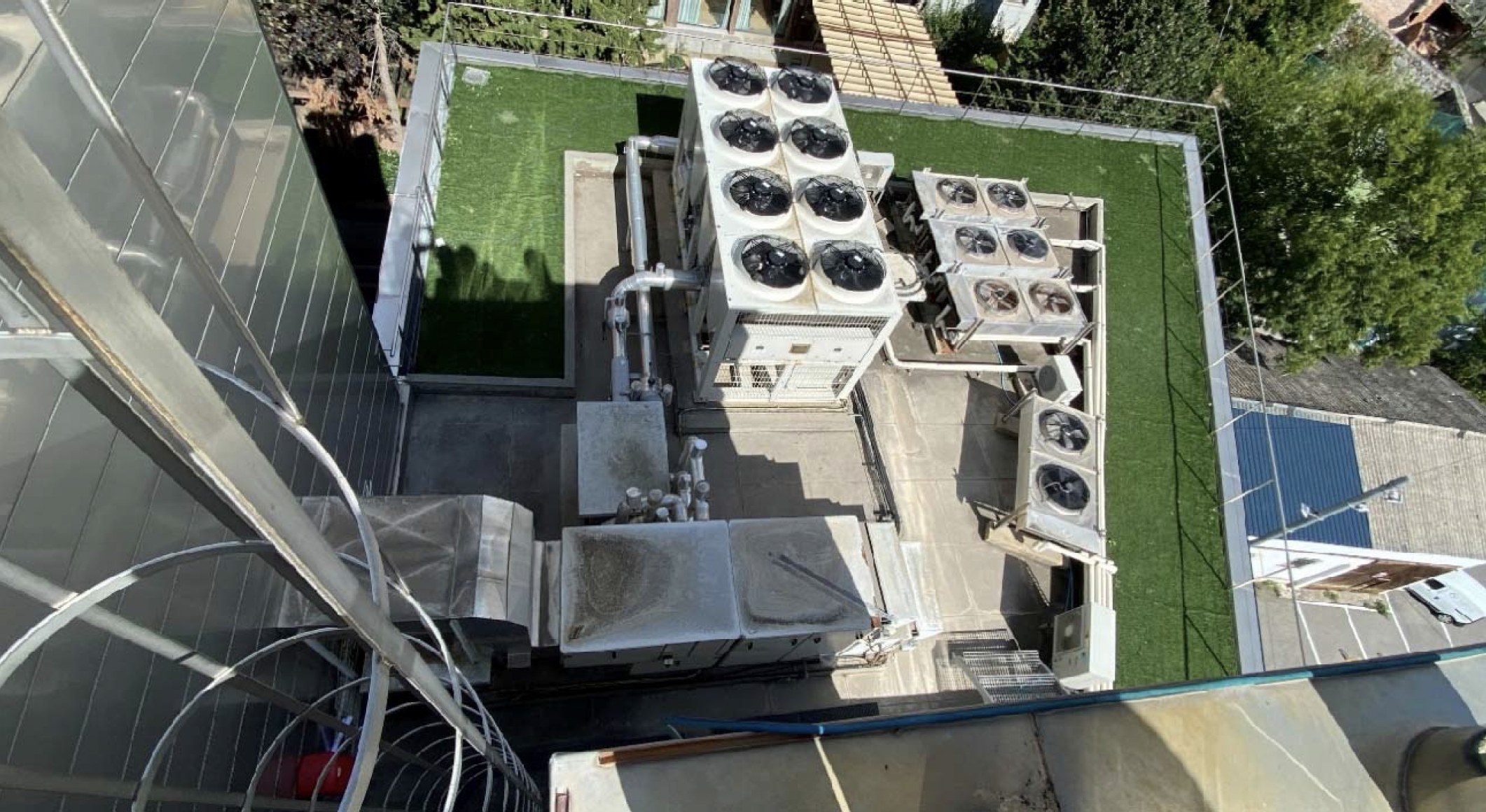 Vista de la coberta de la planta quarta nord.