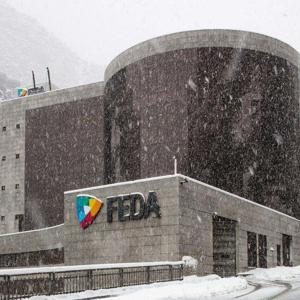 Vista de l'edifici administratiu de FEDA aquest dimecres.