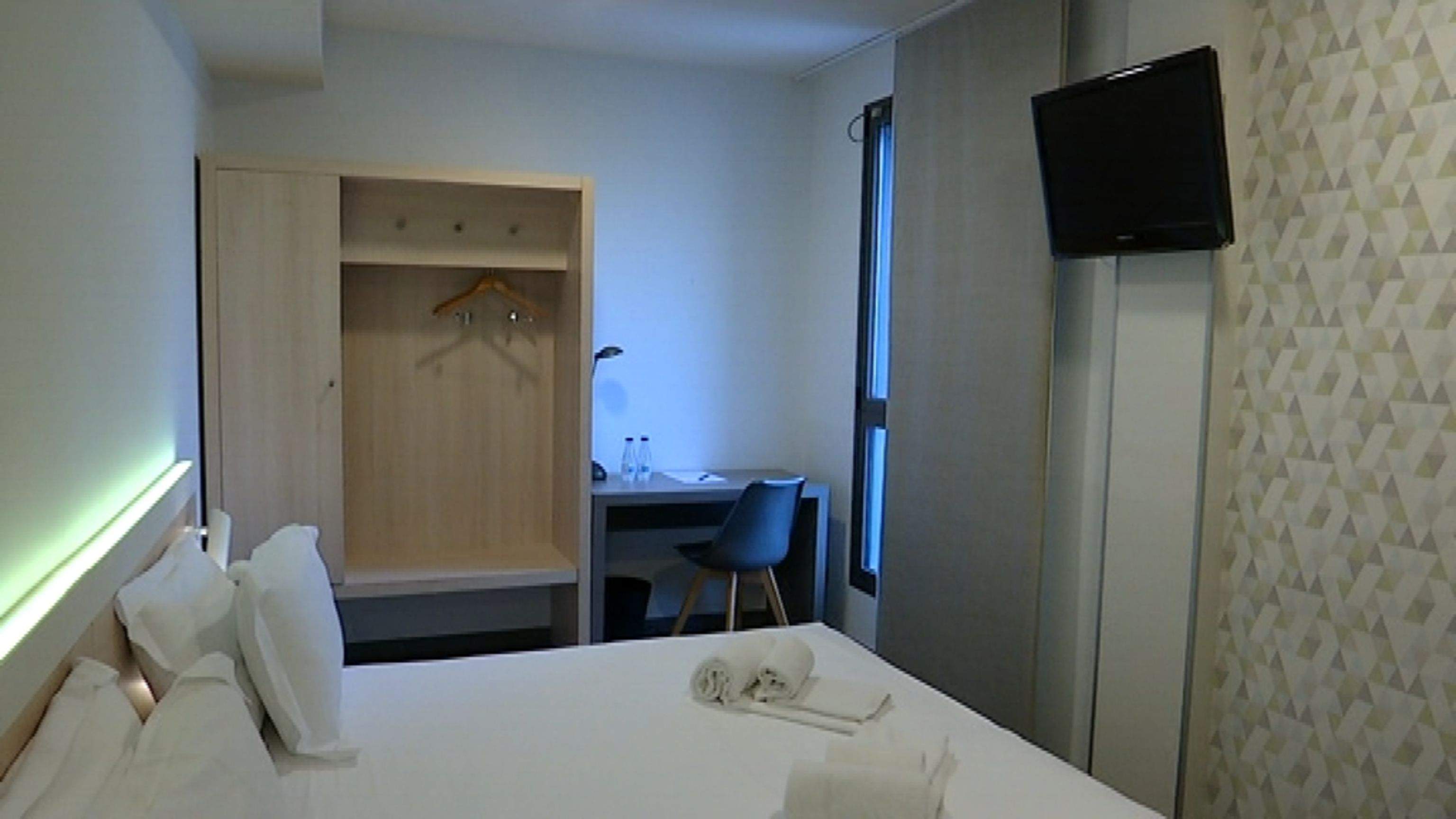 Imatge d'una habitació d'un hotel.