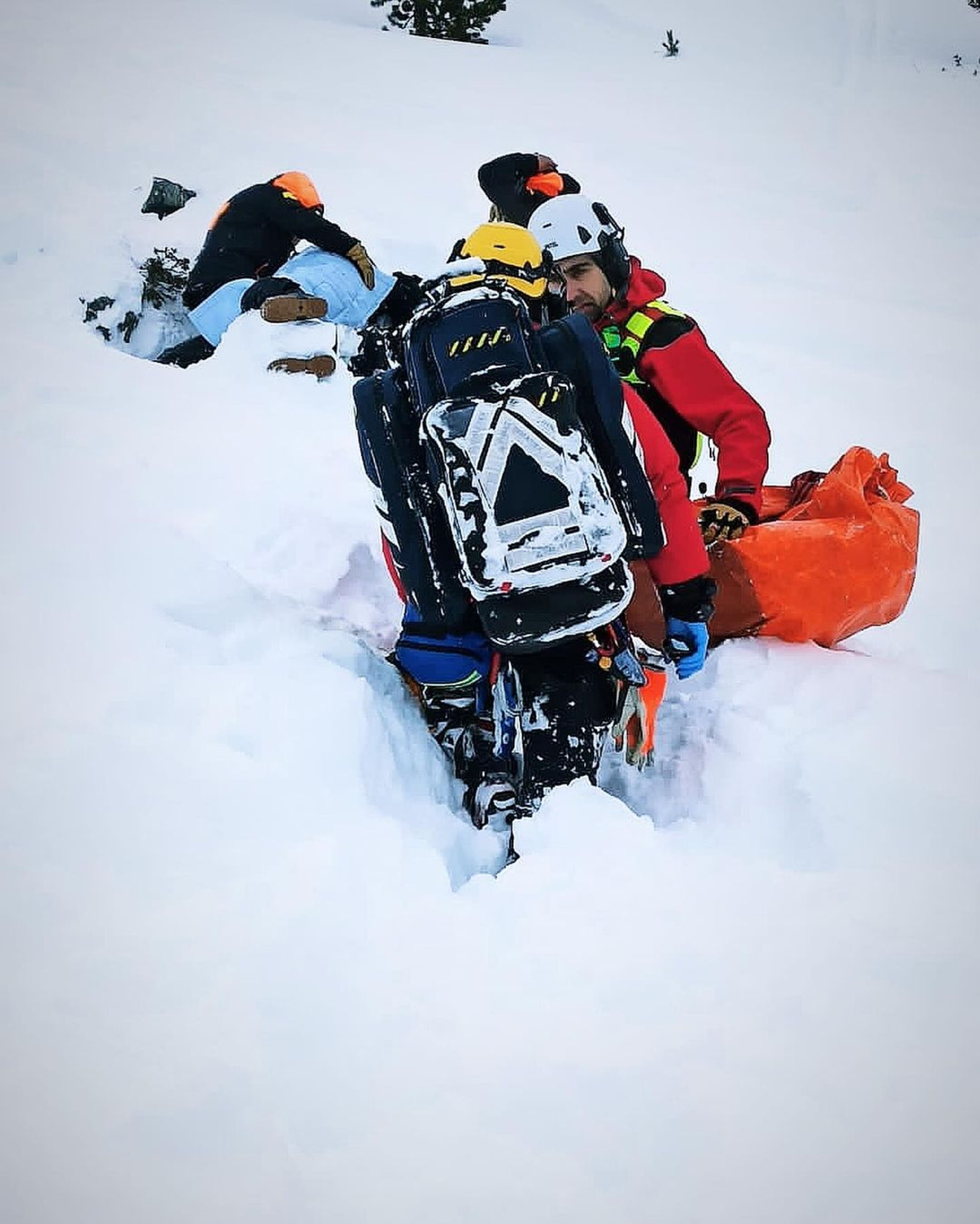 Un moment del rescat.