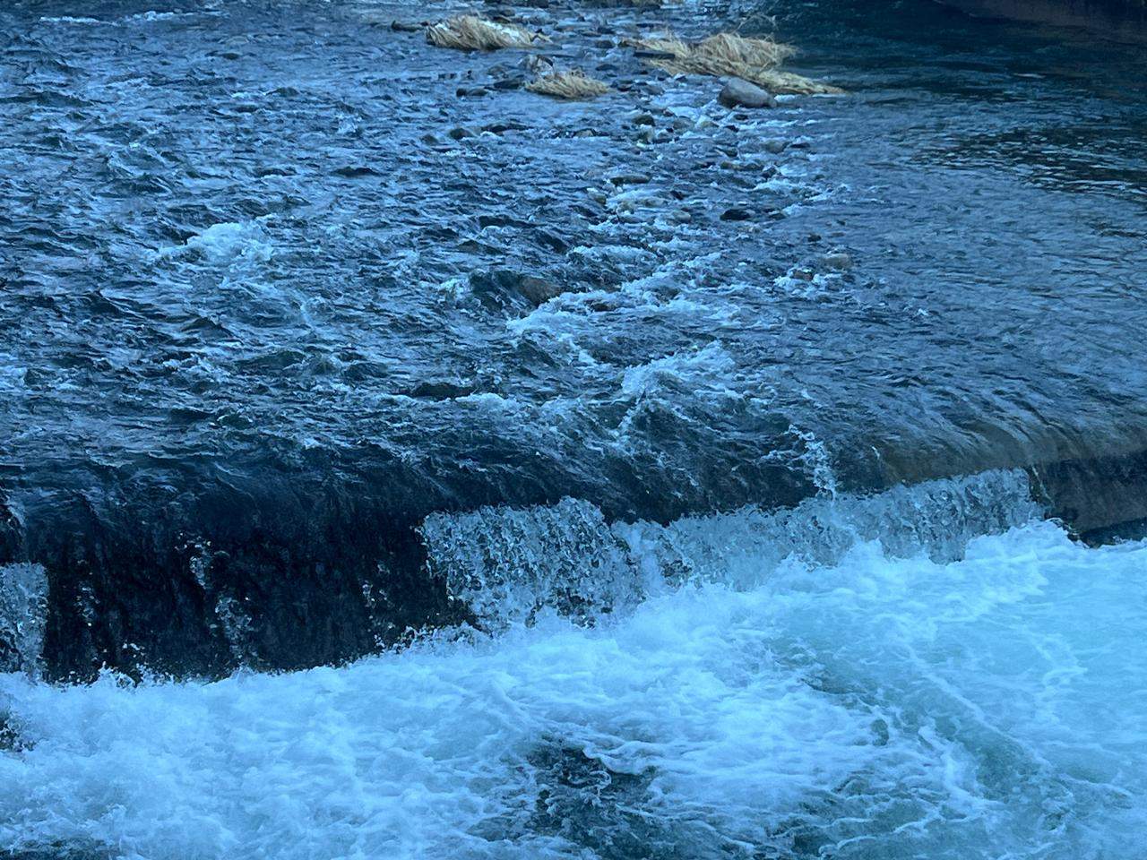 El riu Valira al seu pas per Andorra la Vella.