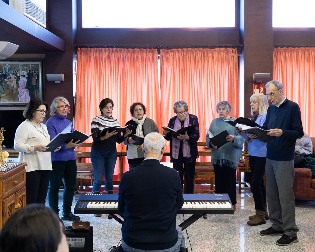 Un moment de la cantada de nadales.