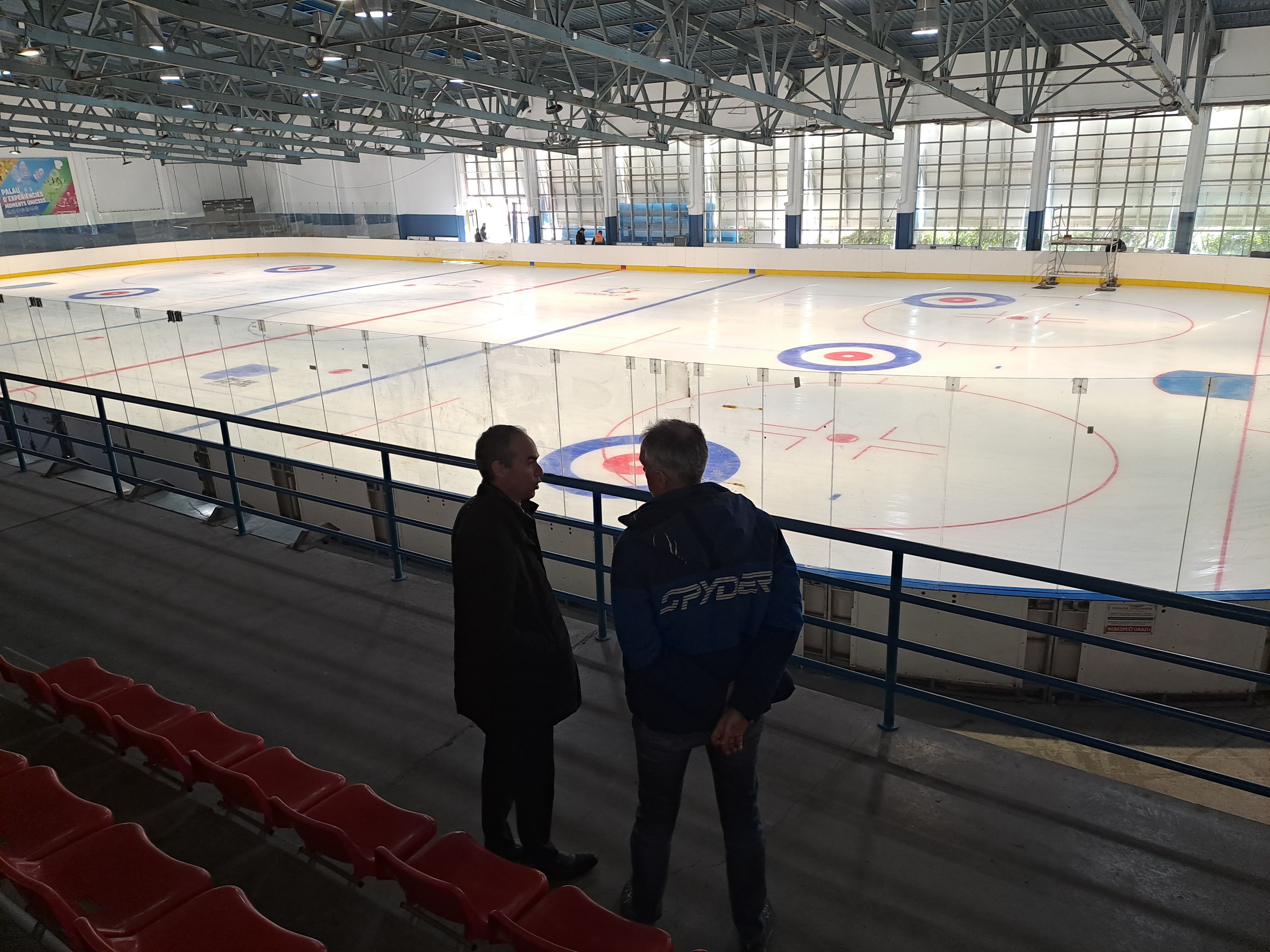 La renovada pista de gel. La renovada pista de gel.