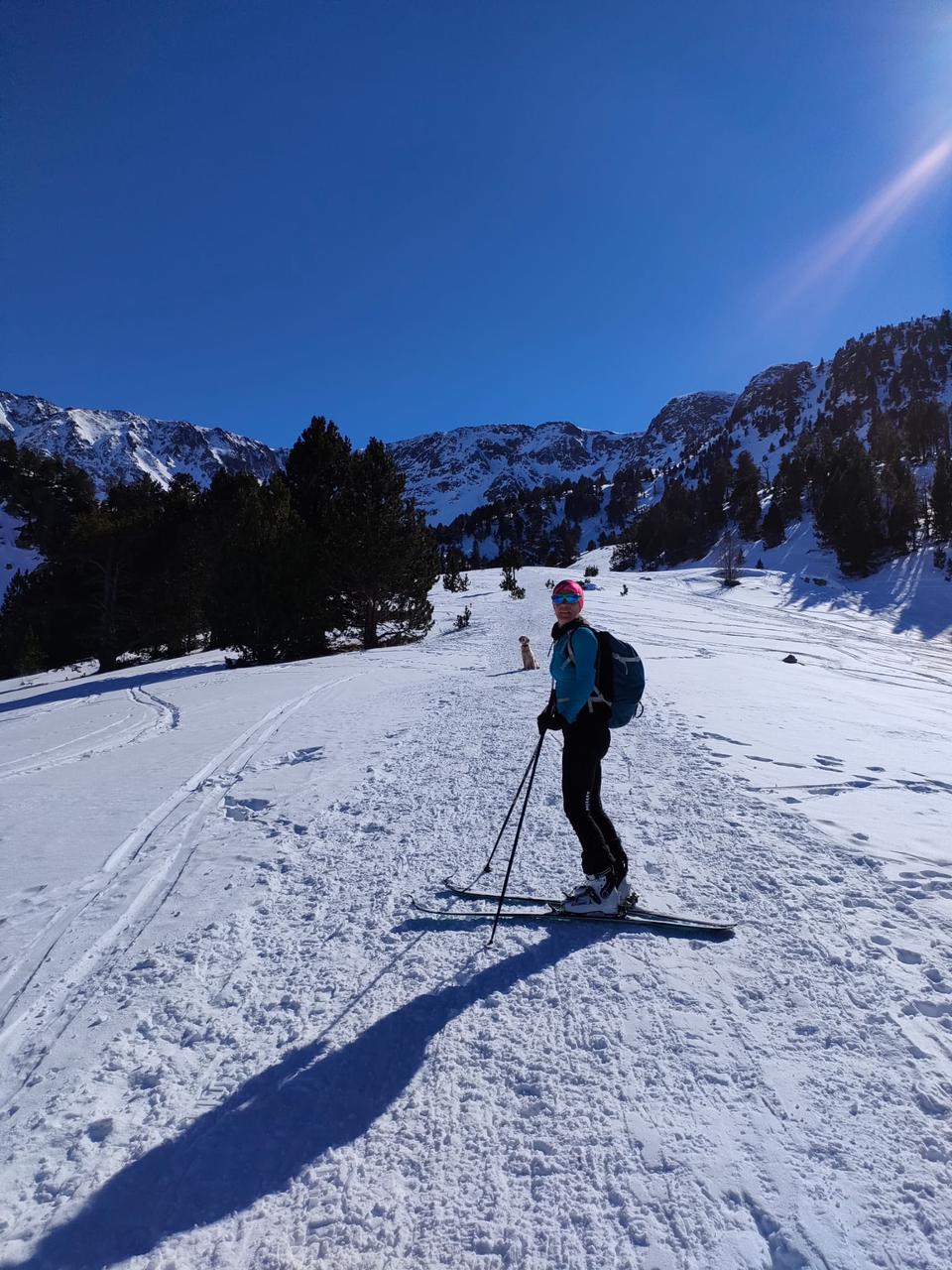 Esther Sebastià esquiant.