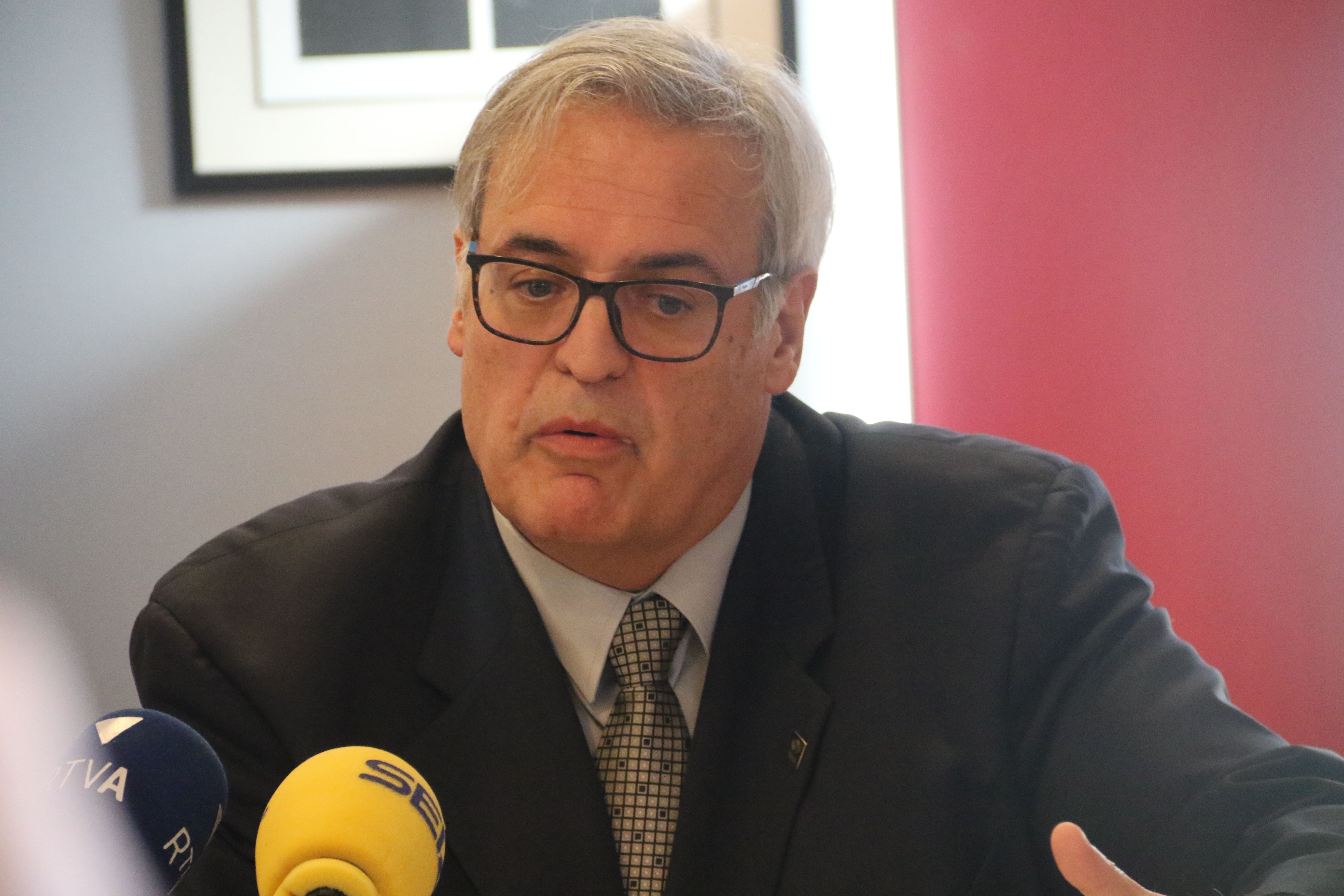 Jacint Risco durant la compareixença.