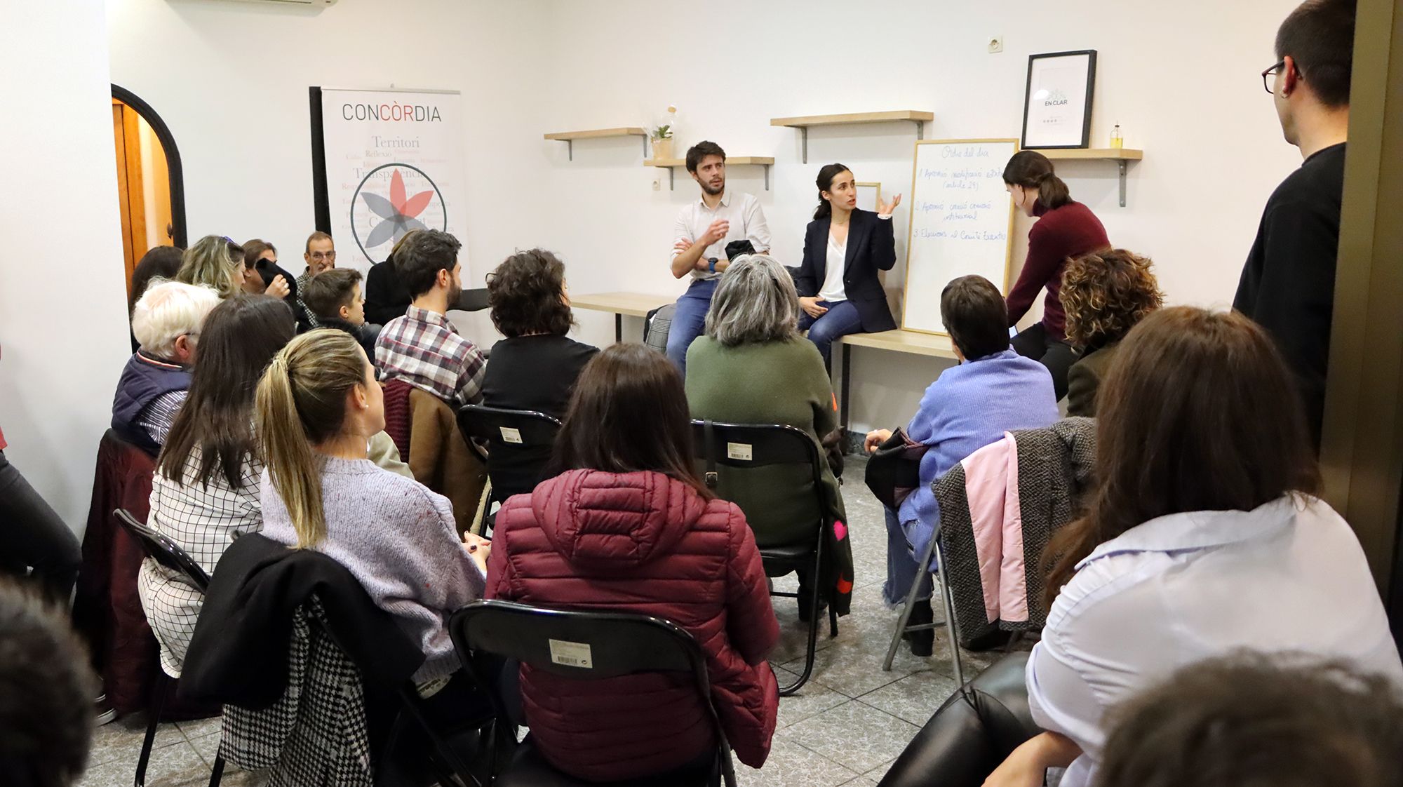 Un moment de l'assemblea de Concòrdia.