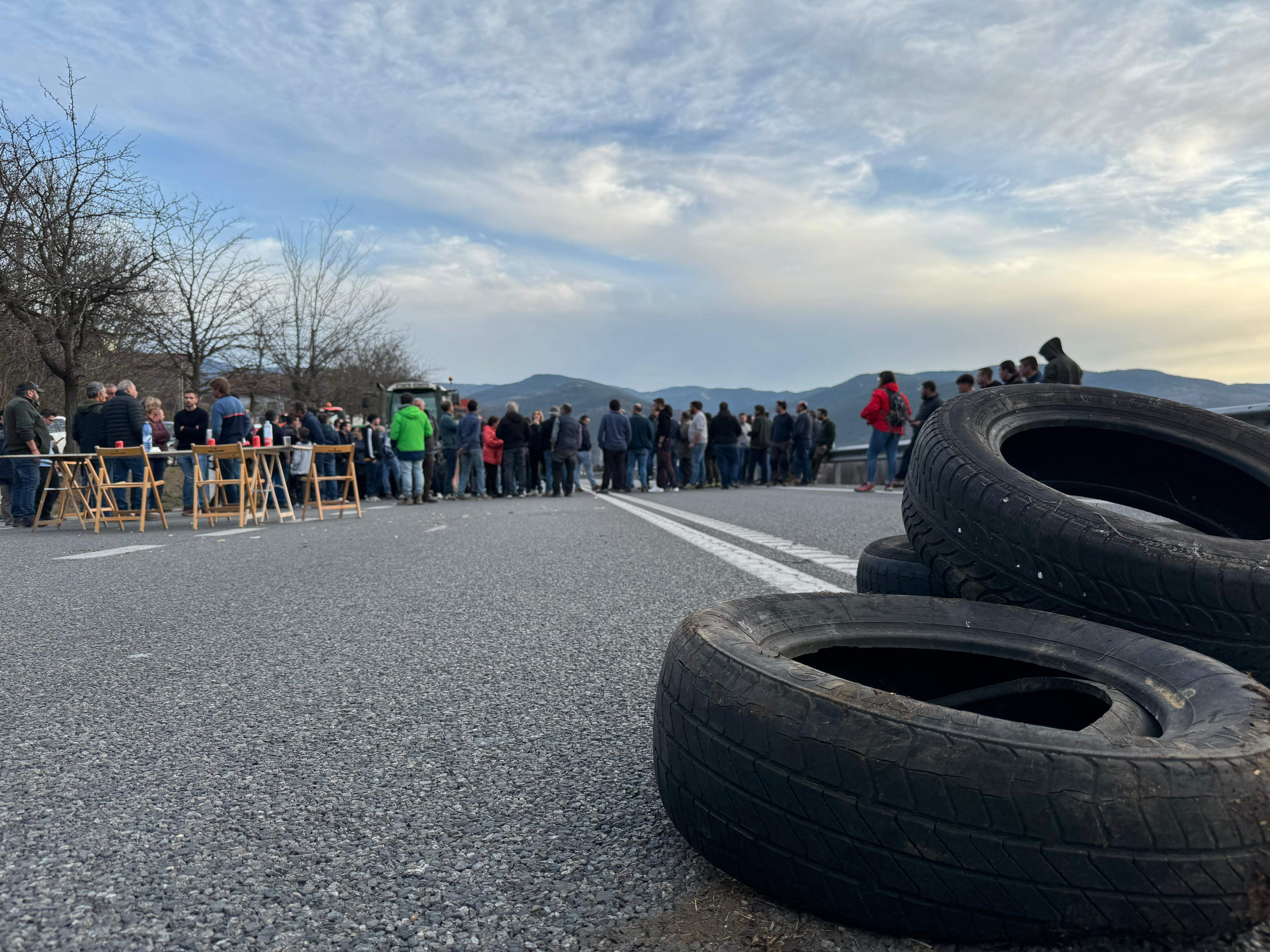 Pneumàtics a l'N-145.