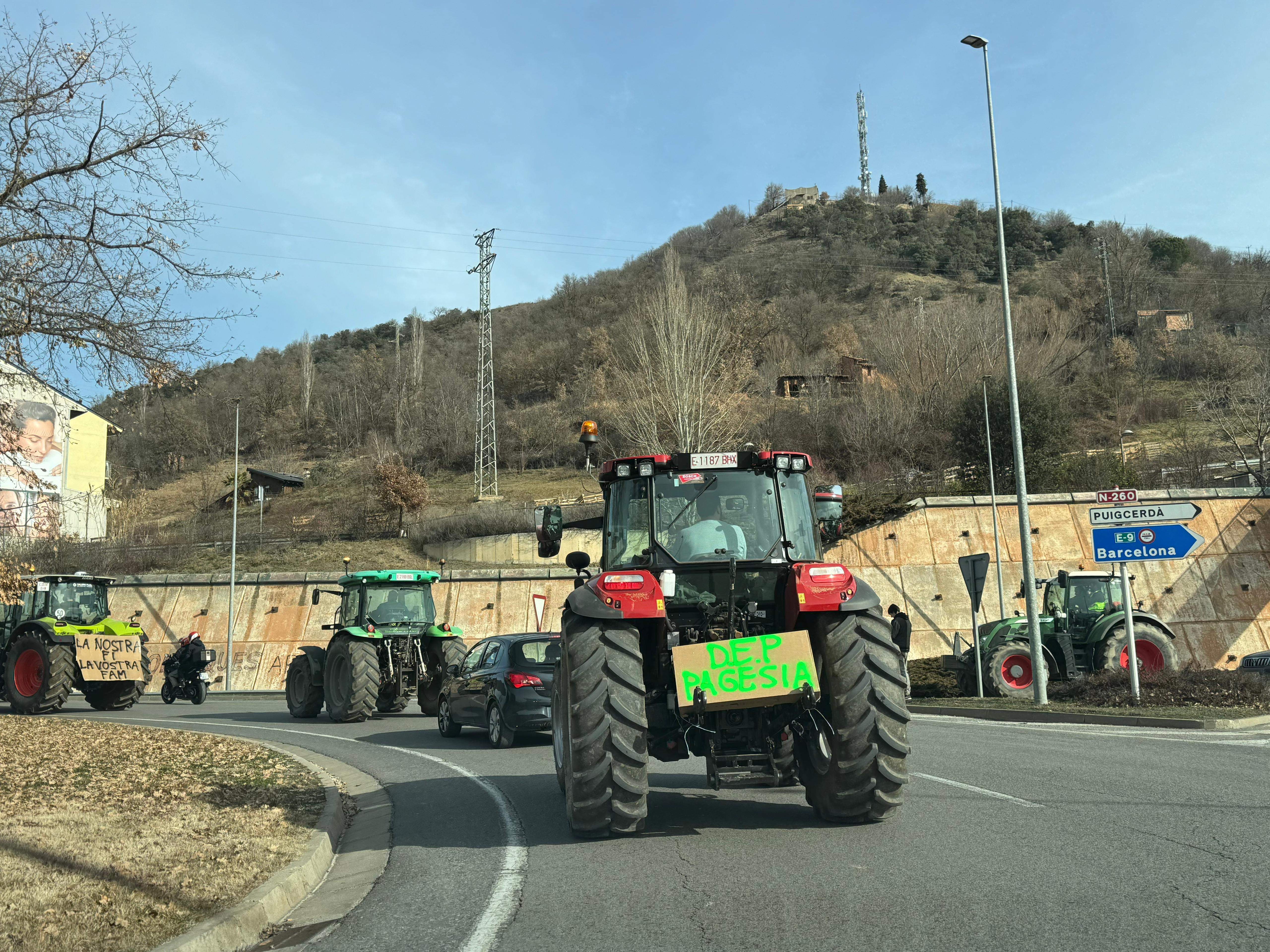 L'inici de la marxa lenta a la Seu d'Urgell.