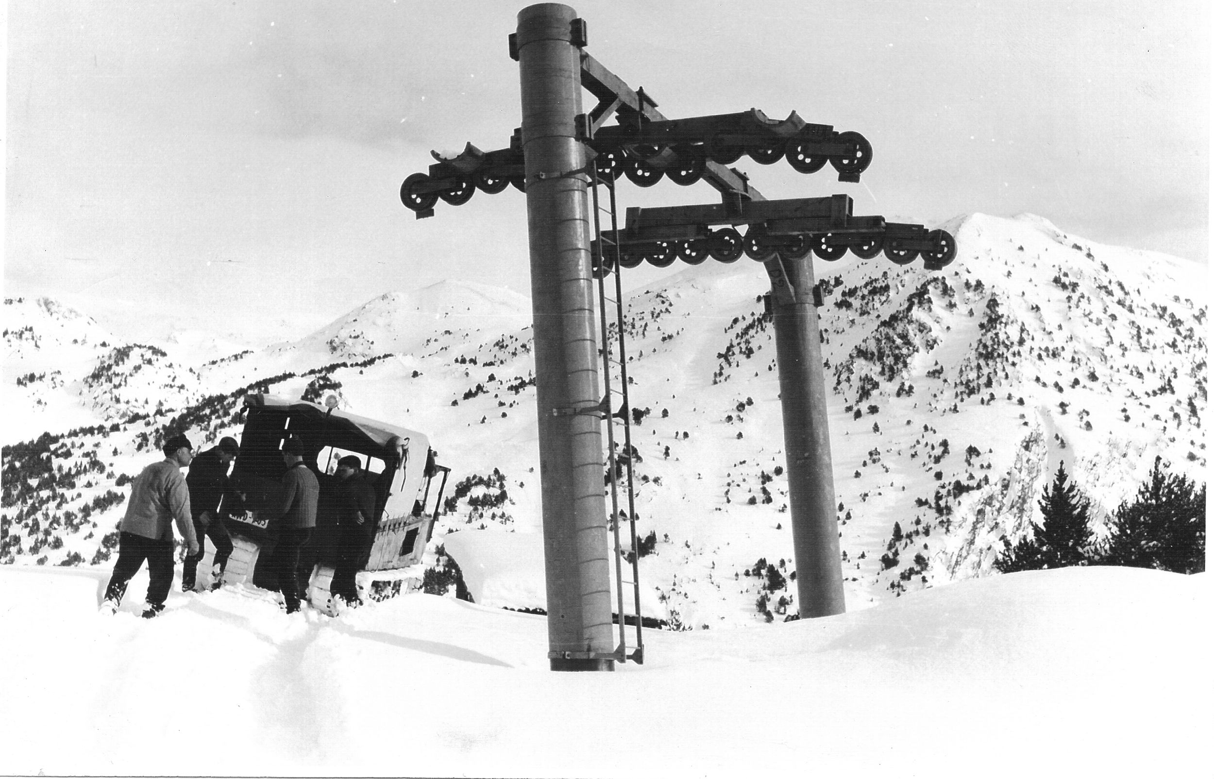 Una ratrac a Soldeu.