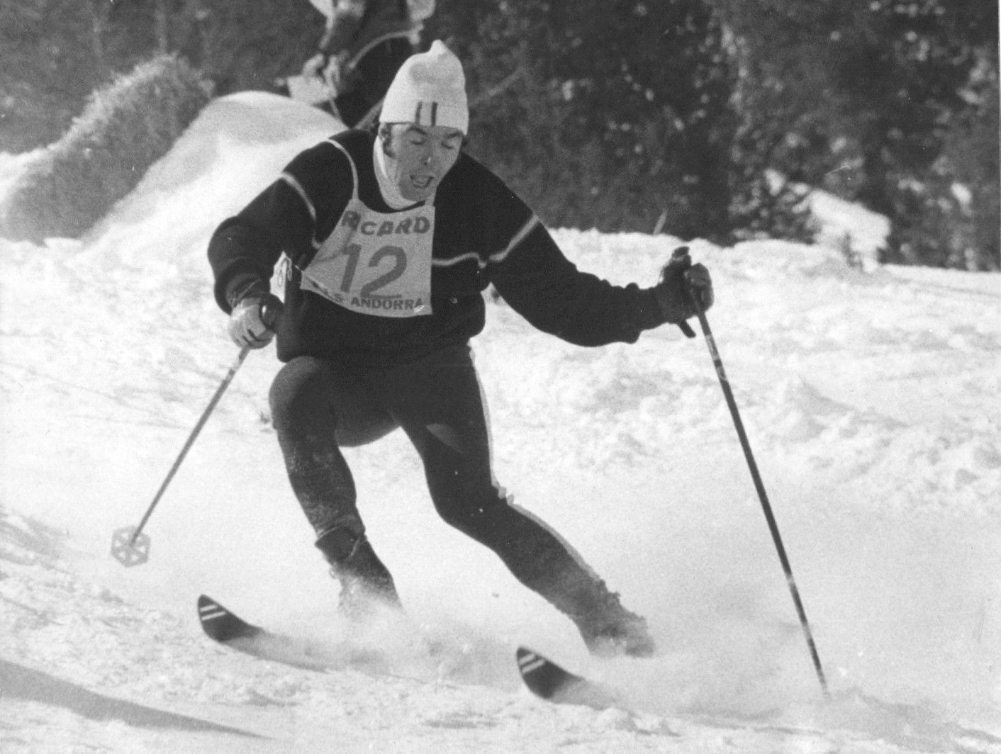 Un esquiador a Soldeu.