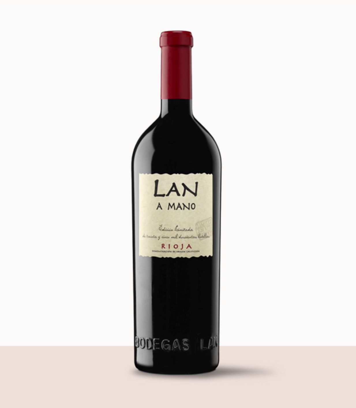 Una ampolla de Lan a mano.