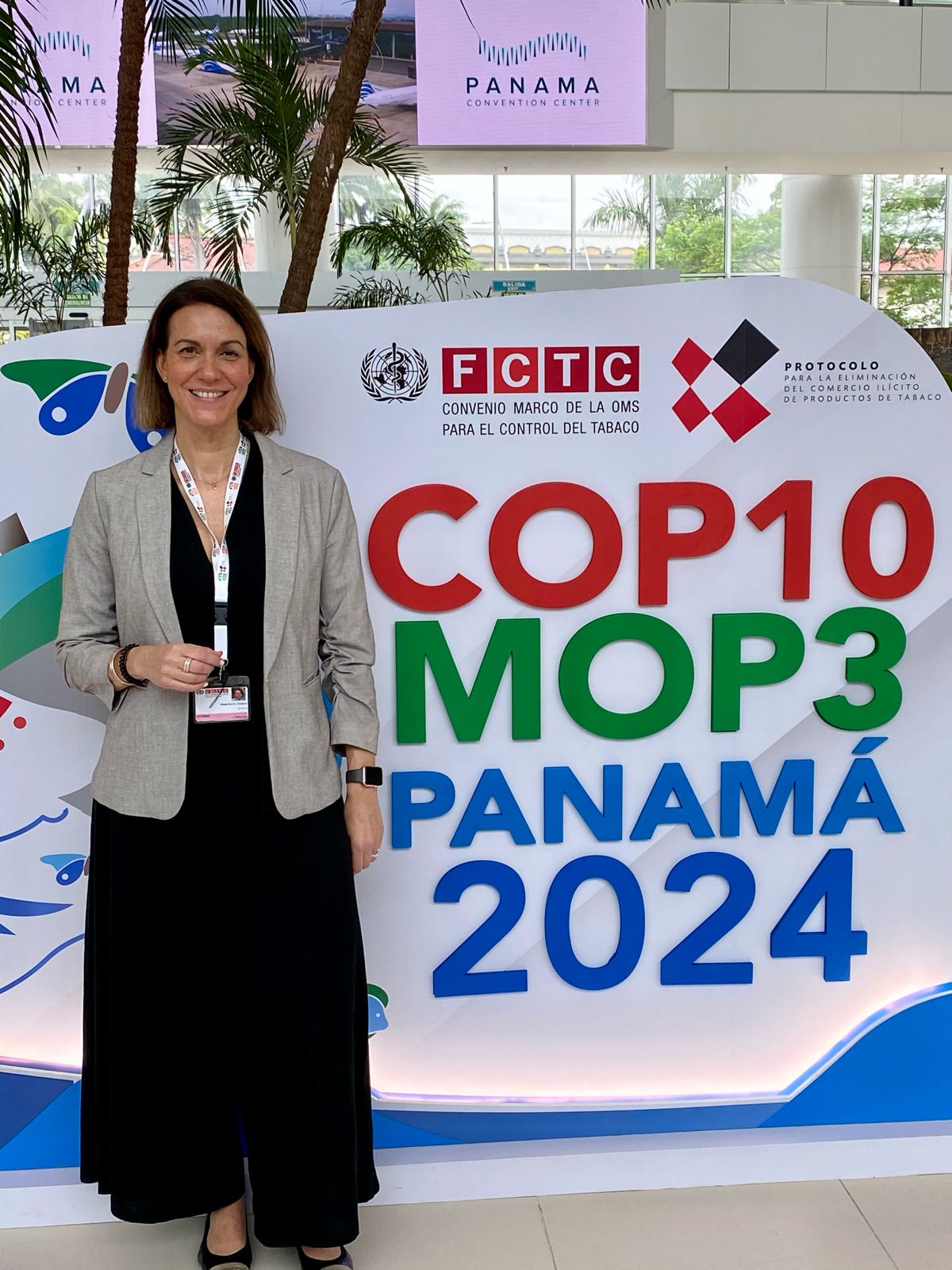 Cristina Pérez a la COP10 de Panamà.