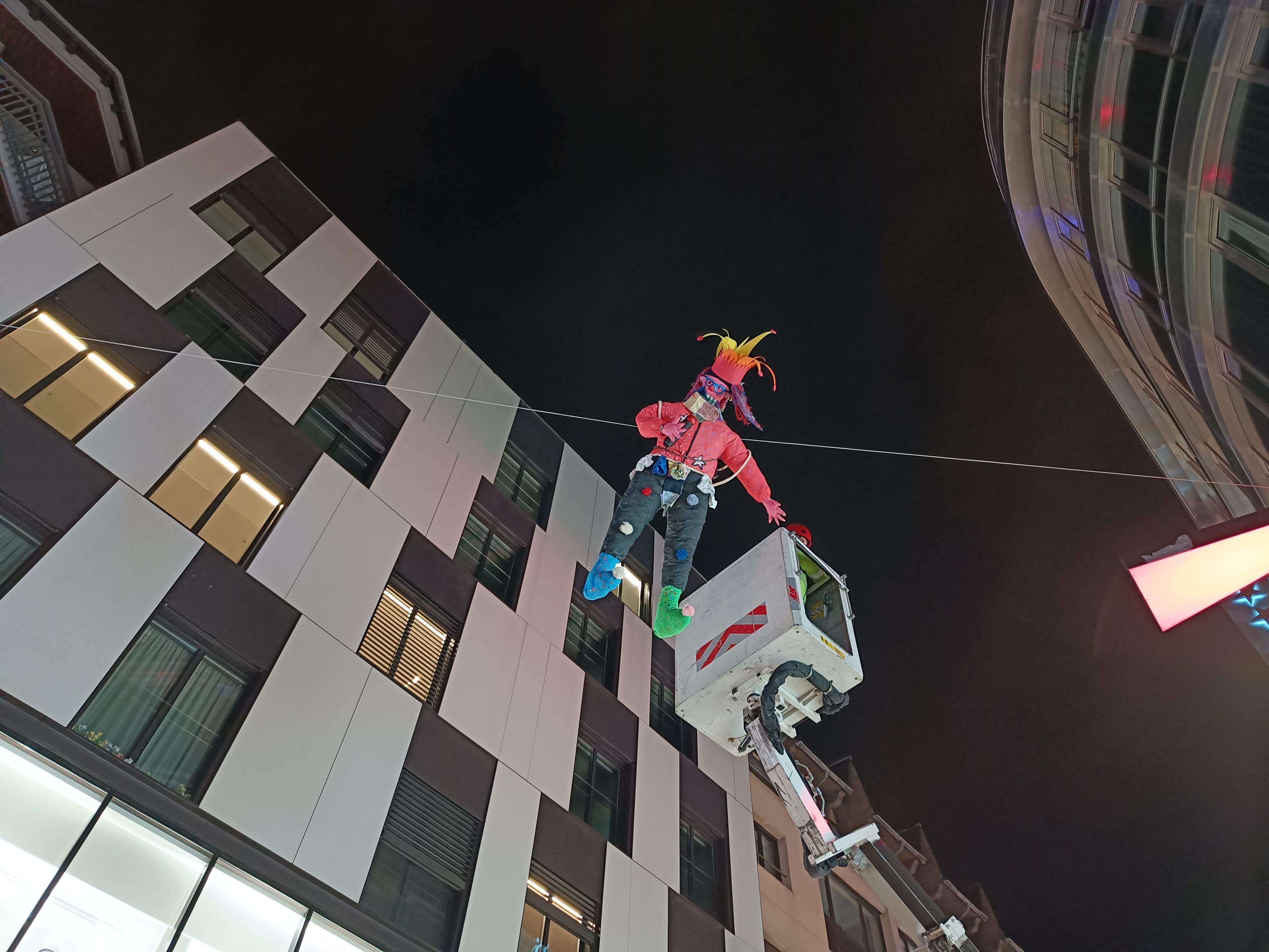 Moment de la penjada del Carnestoltes.