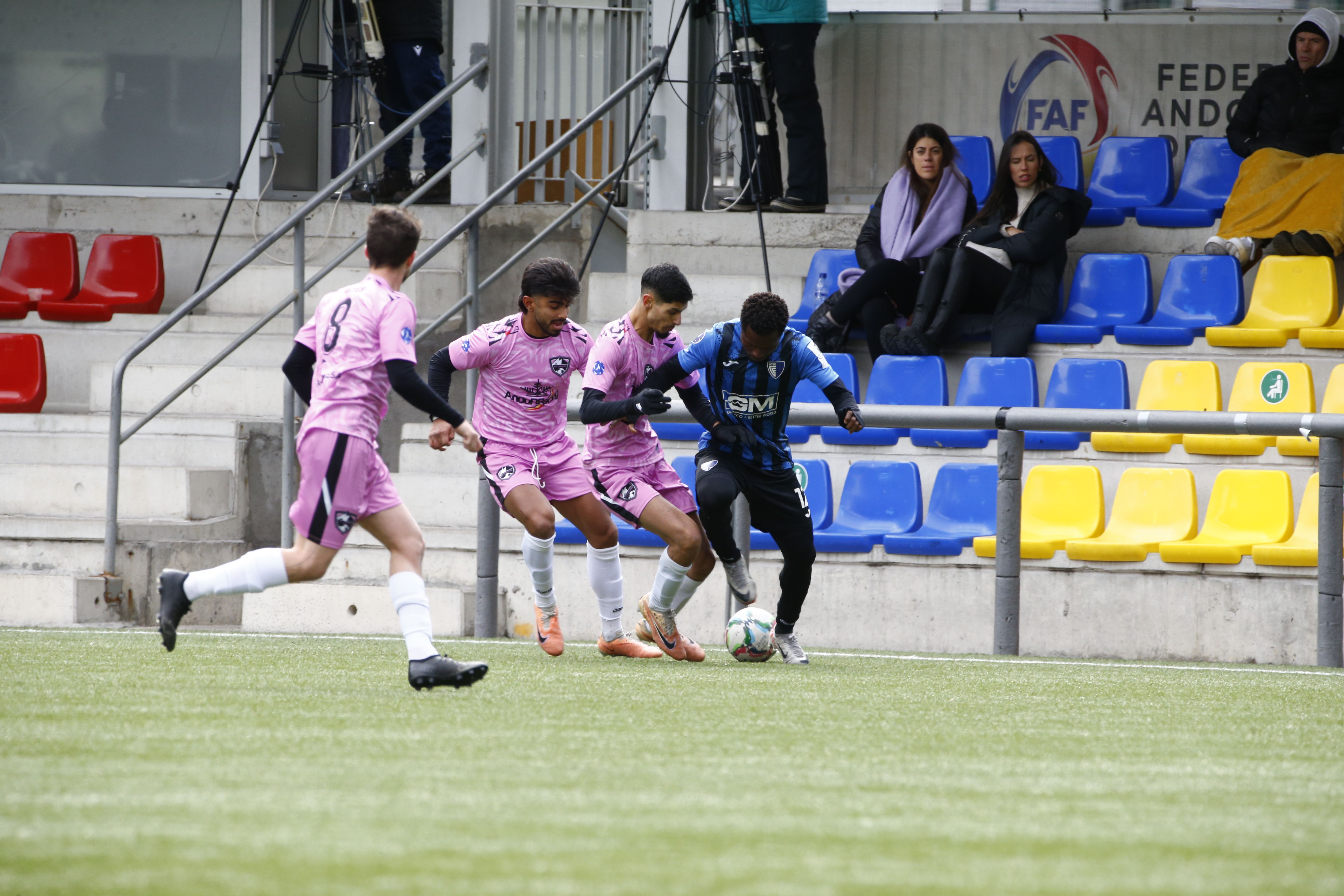 Un moment del duel entre Inter i Ordino.