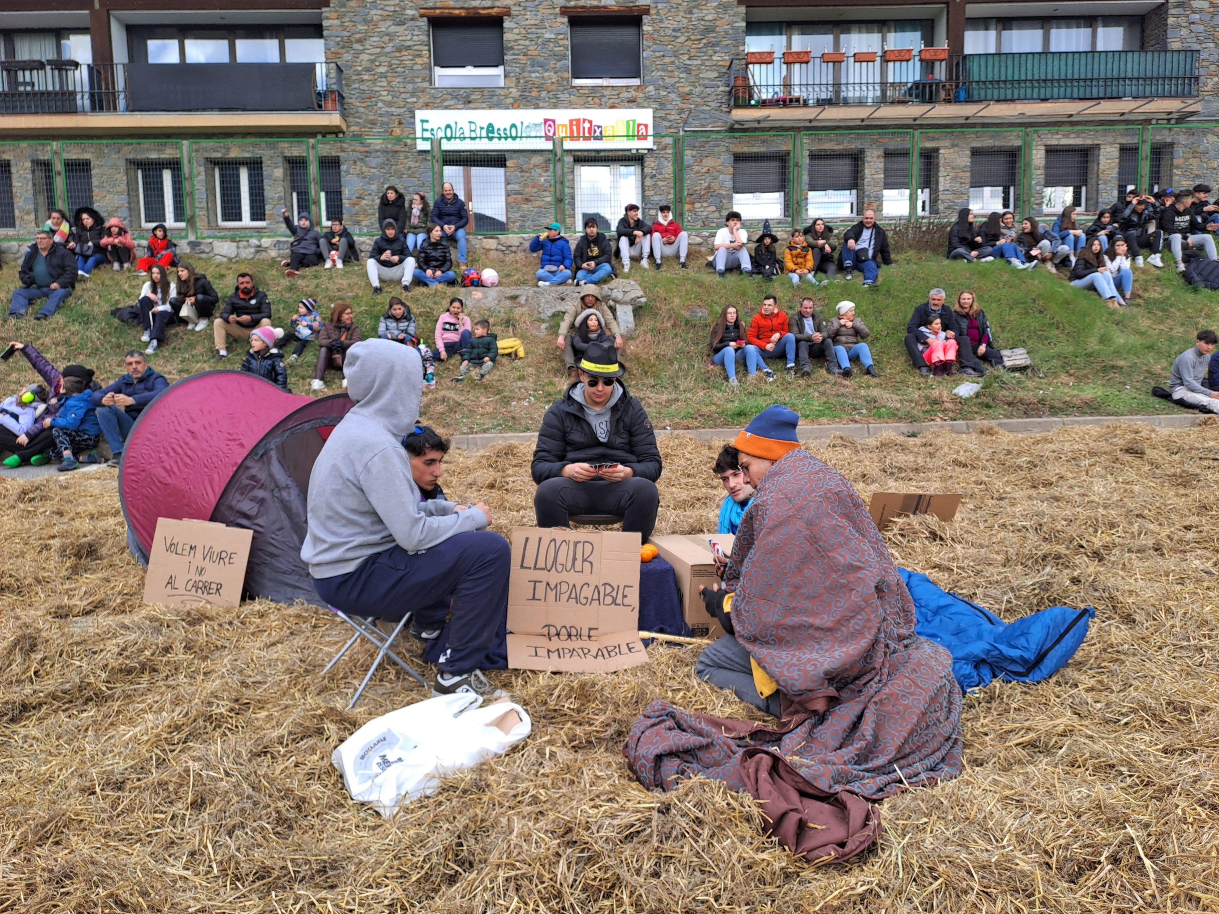 Un altre grup de manifestgants.