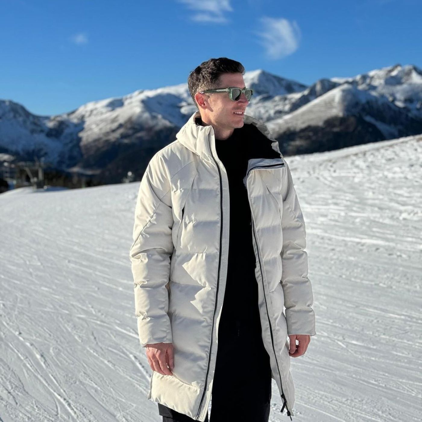 Lewandowski, a les pistes andorranes.