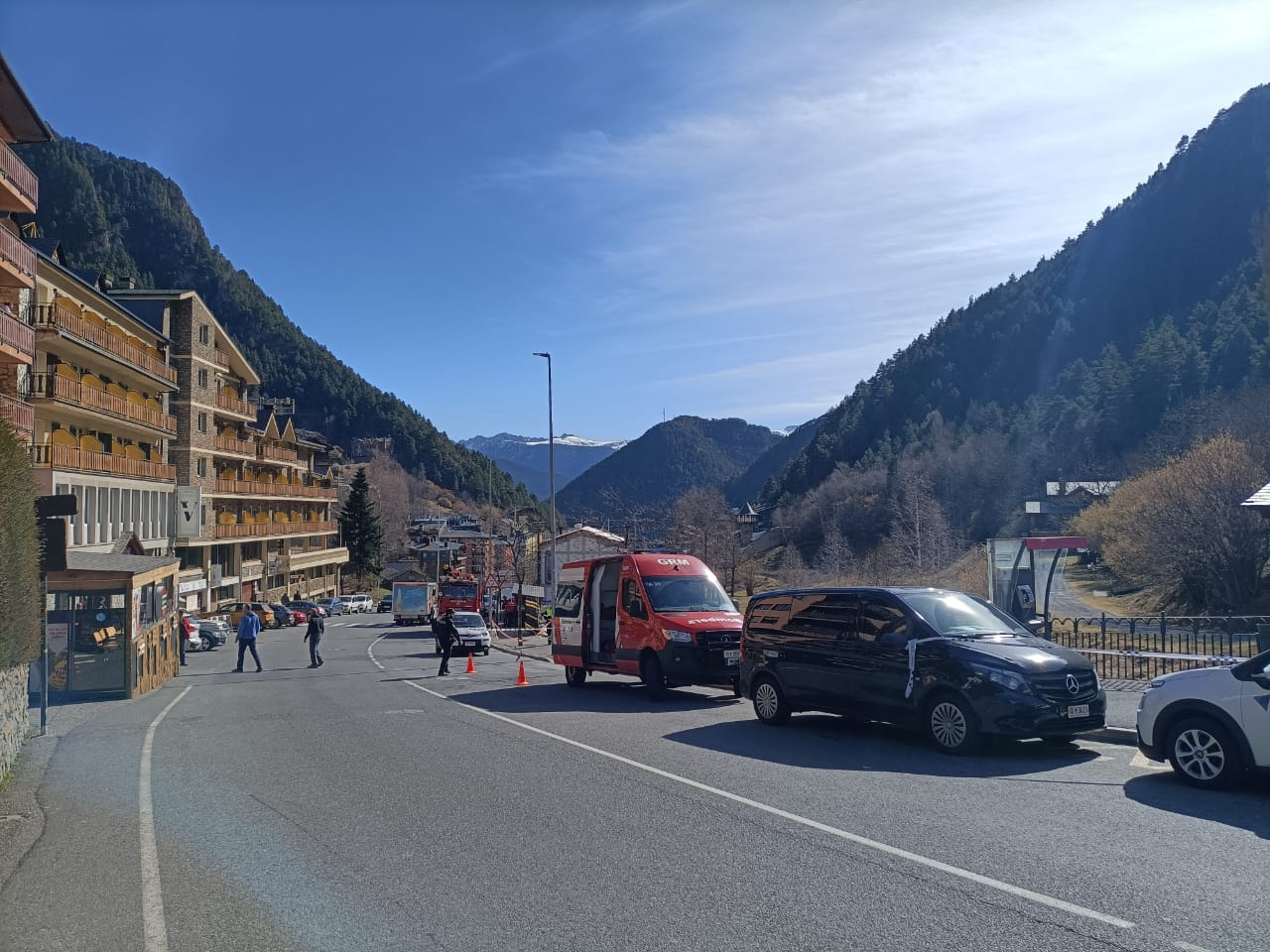 Desplegament d'efectius a Arinsal.