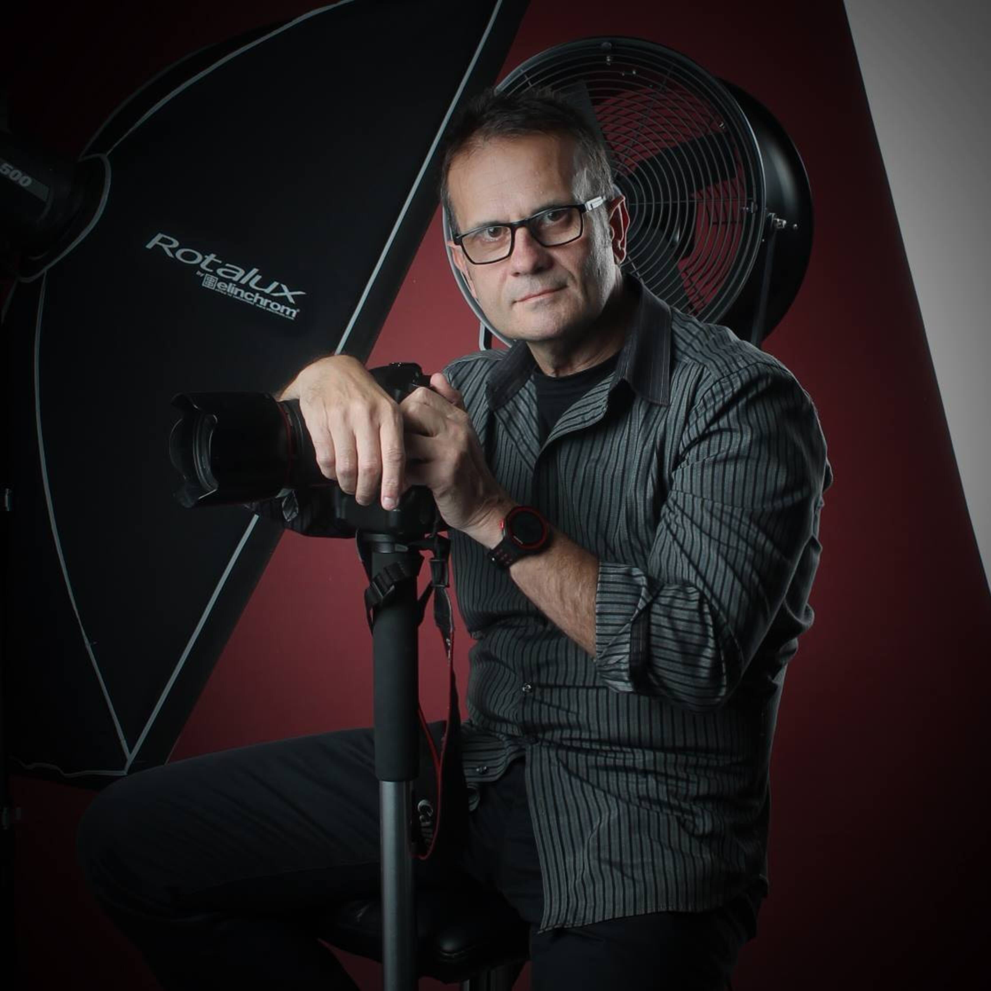 Jordi Pujol amb una de les seves 'armes'.