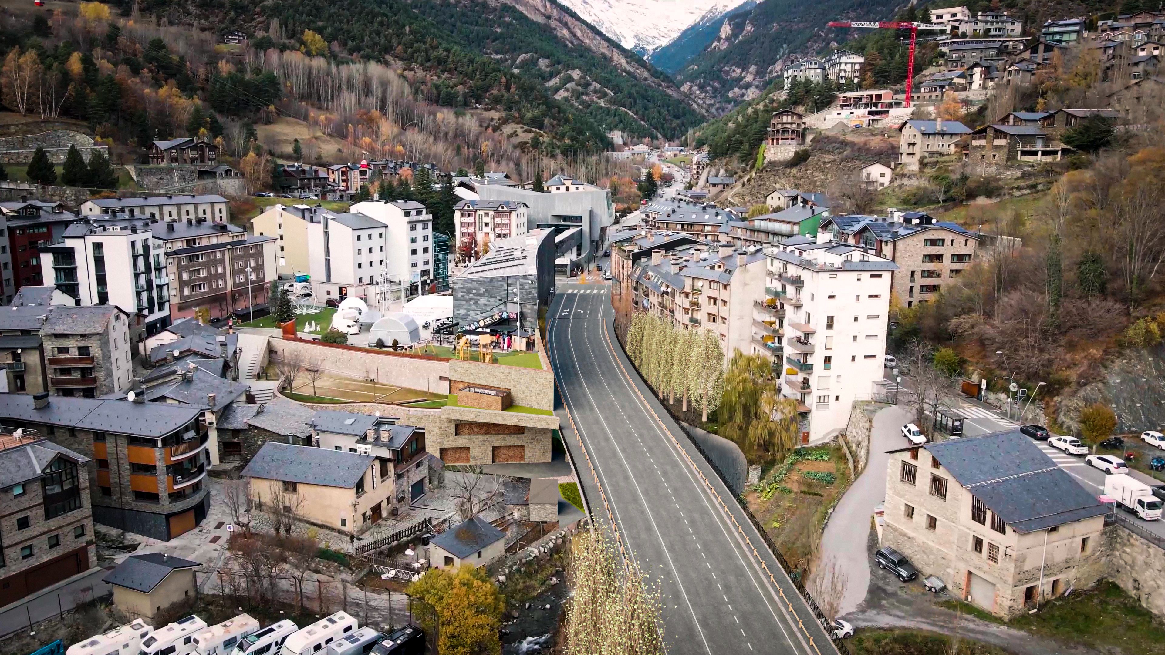 Render de la desviació de la Massana. Render de la desviació de la Massana.