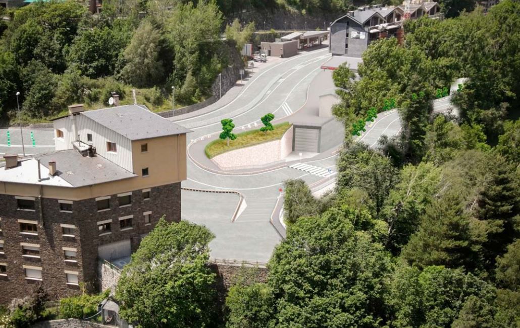 Render de la desviació de la Massana. Render de la desviació de la Massana.